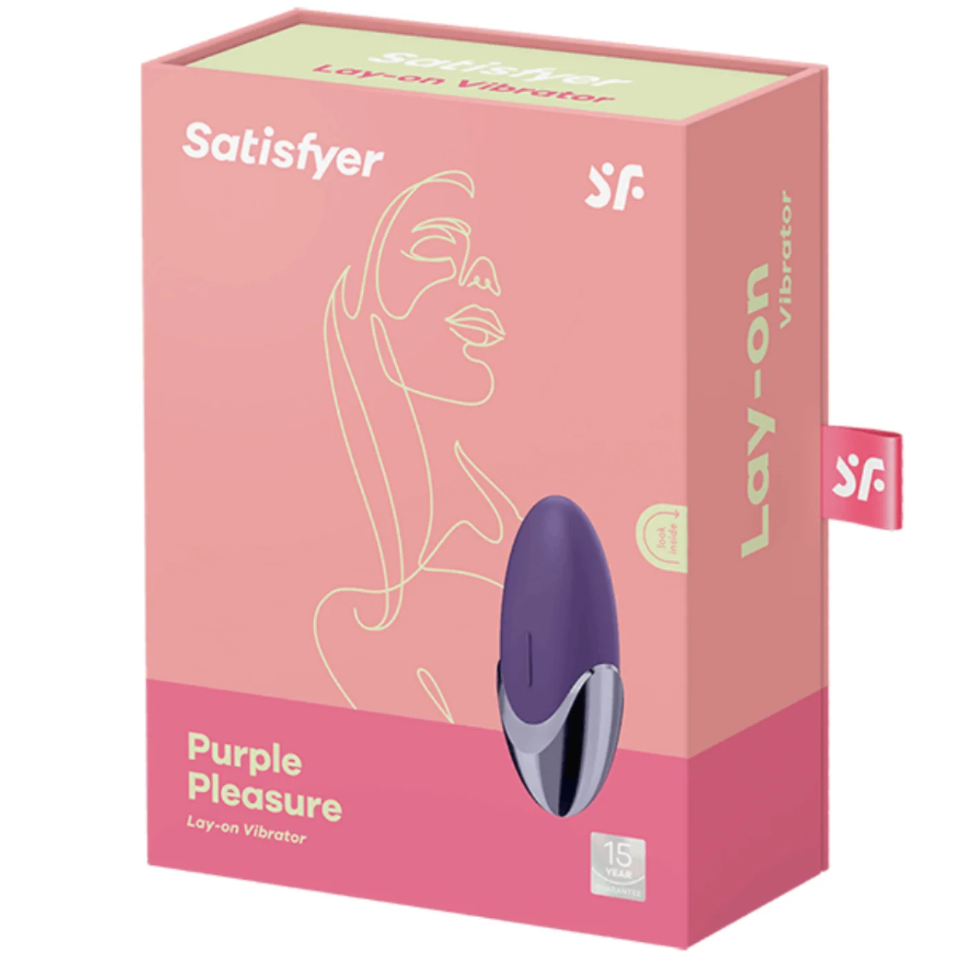 Satisfyer Purple Pleasure Lay-On Bullet Vibrator with Pinpoint Tip