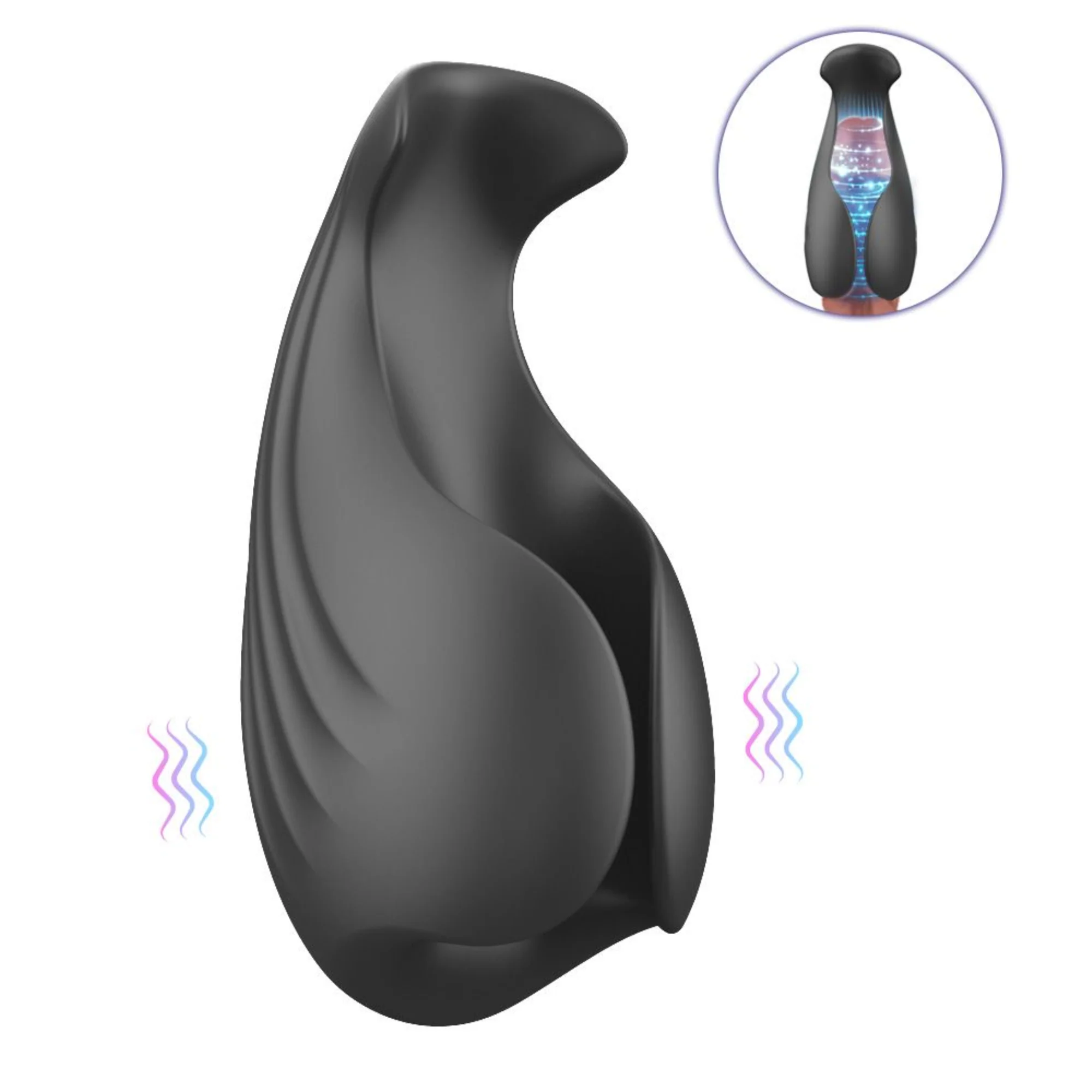 Flexible Silicone Cock Sleeve with Thumping F-Spot Tip