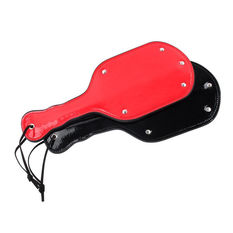 Dual Sided Leather Studded Spanking Paddle for Kinky Couples