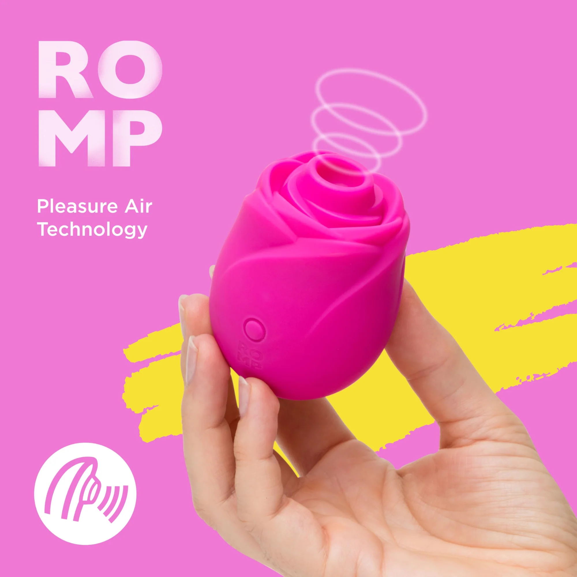 Romp Rose 2.0 Rechargeable Silicone Air Clitoral Stimulator