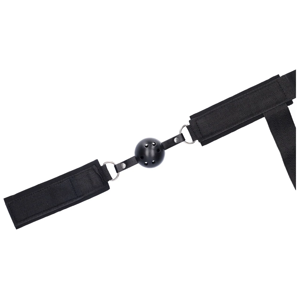 Dark Amour Bondage Restraints with Breathable Ball Gag and Cuffs