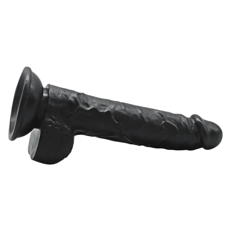 Realistic 6 Inch Veined Suction Cup Dildo With Balls