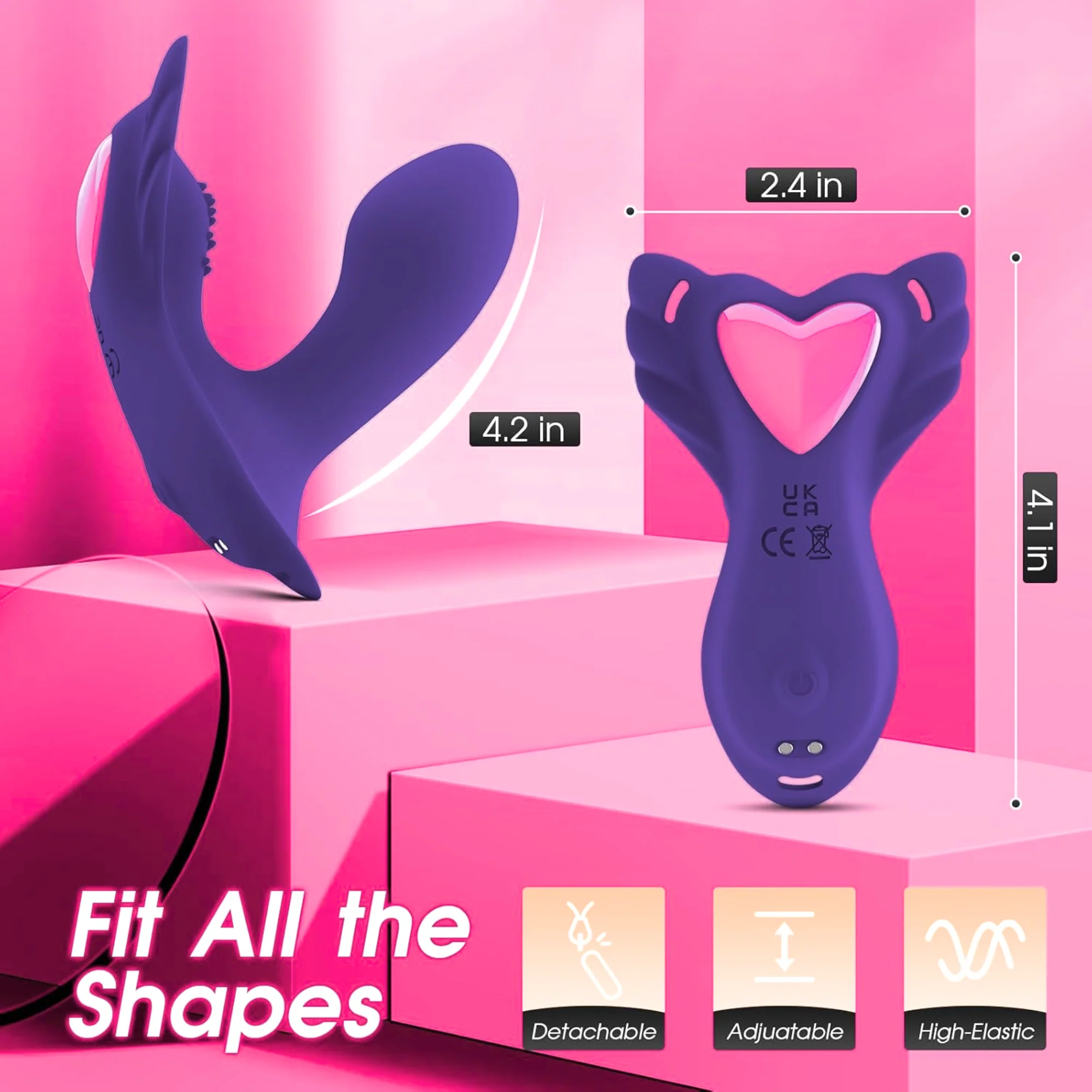 Undercover Lover - App-Controlled G-Spot & Clit Vibrator with Harness