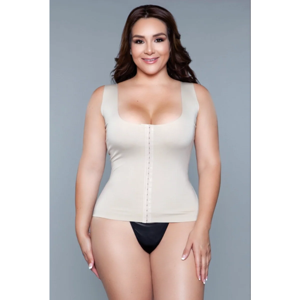 BeWicked Miraculous Seamless Shapewear Top with Hook and Eye Closure