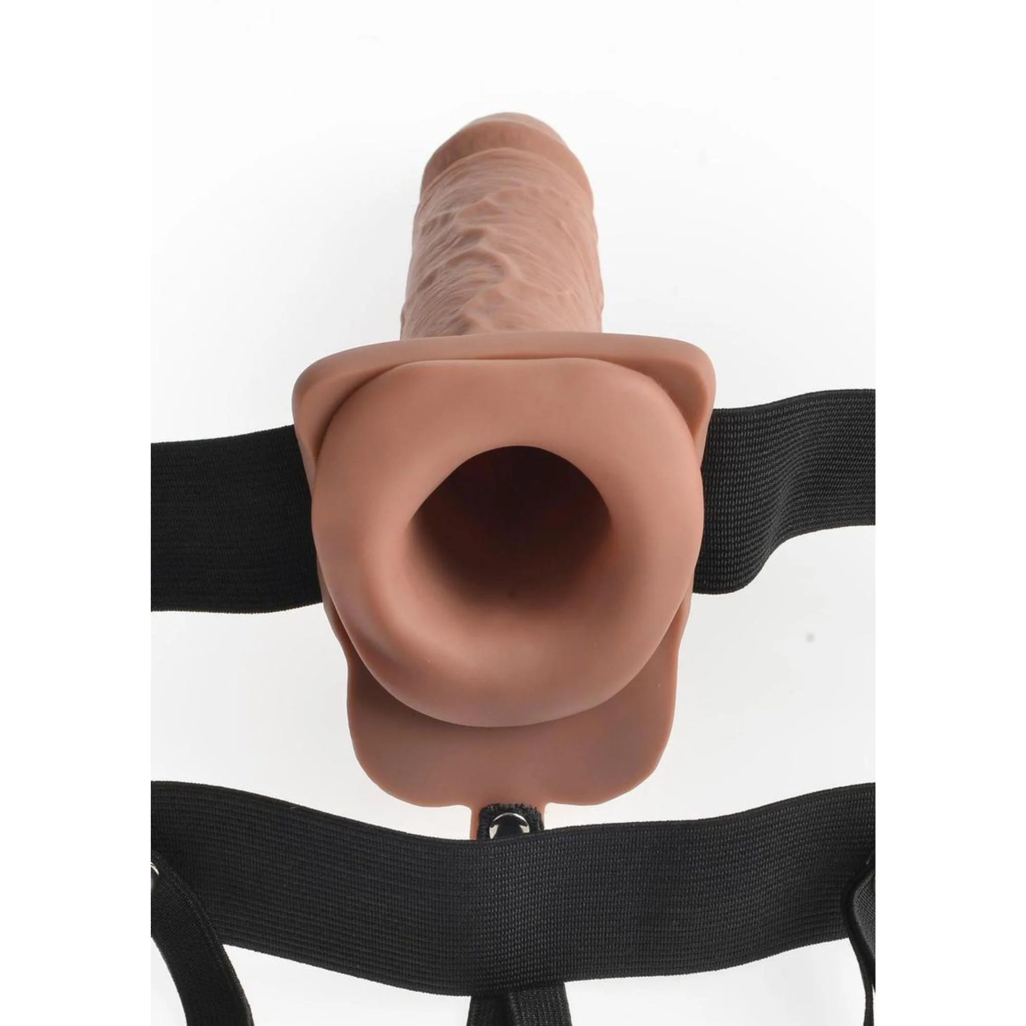 Fetish Fantasy Series Rechargeable Hollow Strap-On Dildo with Balls and Harness with Remote Control 7in