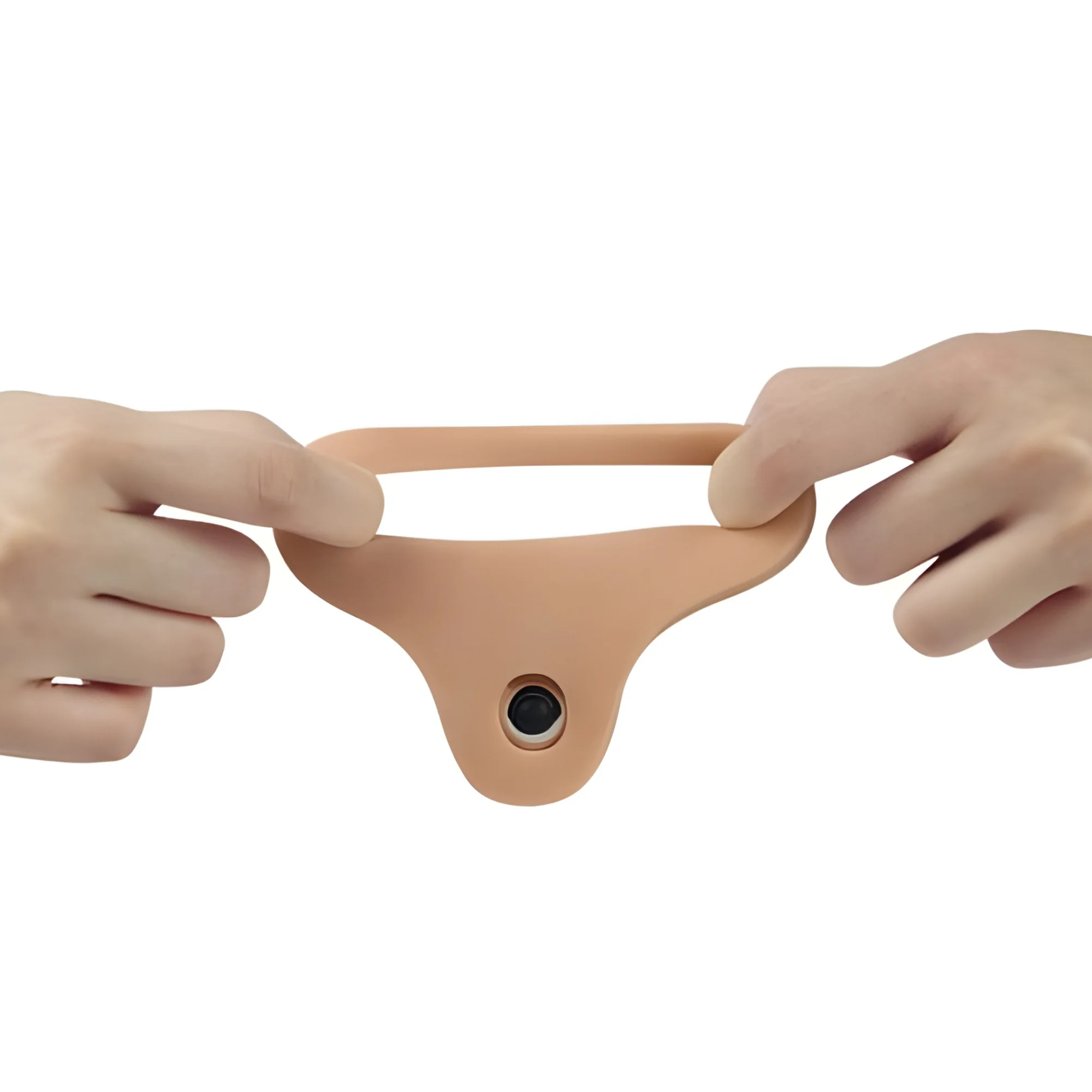 Ultra Soft Double Penetration Vibrating Cock Ring