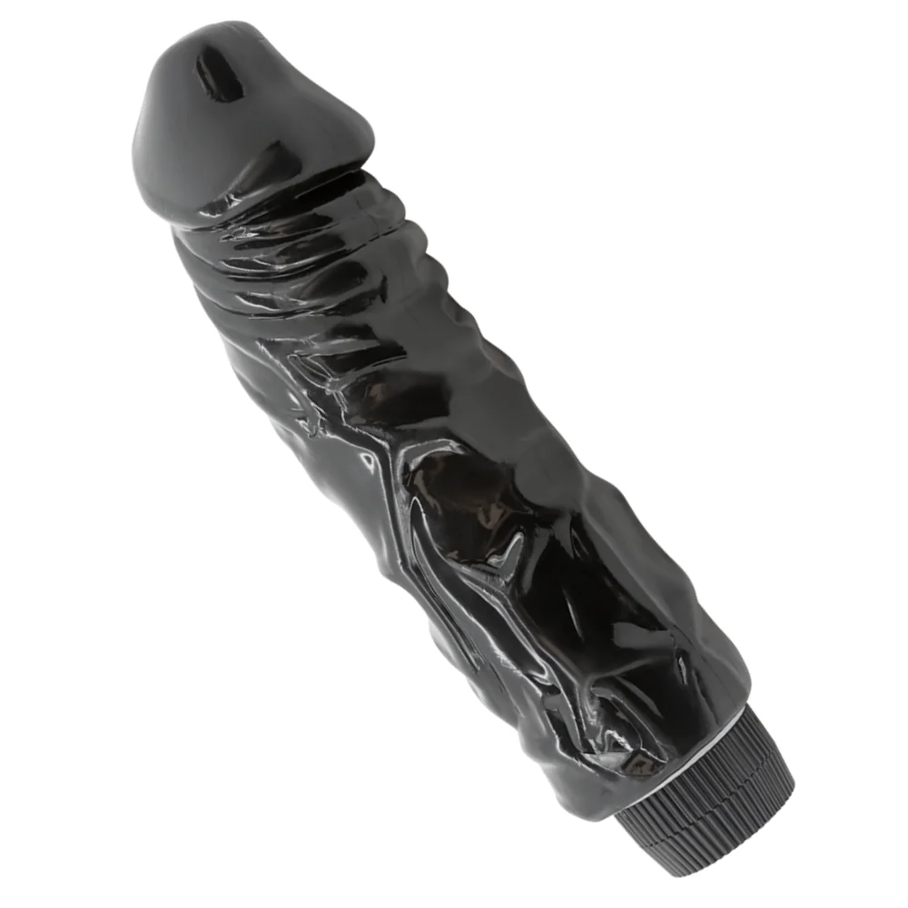 Huge 2 Inch X-Thick Vibrating Jelly Dildo for Vaginal and Anal Play