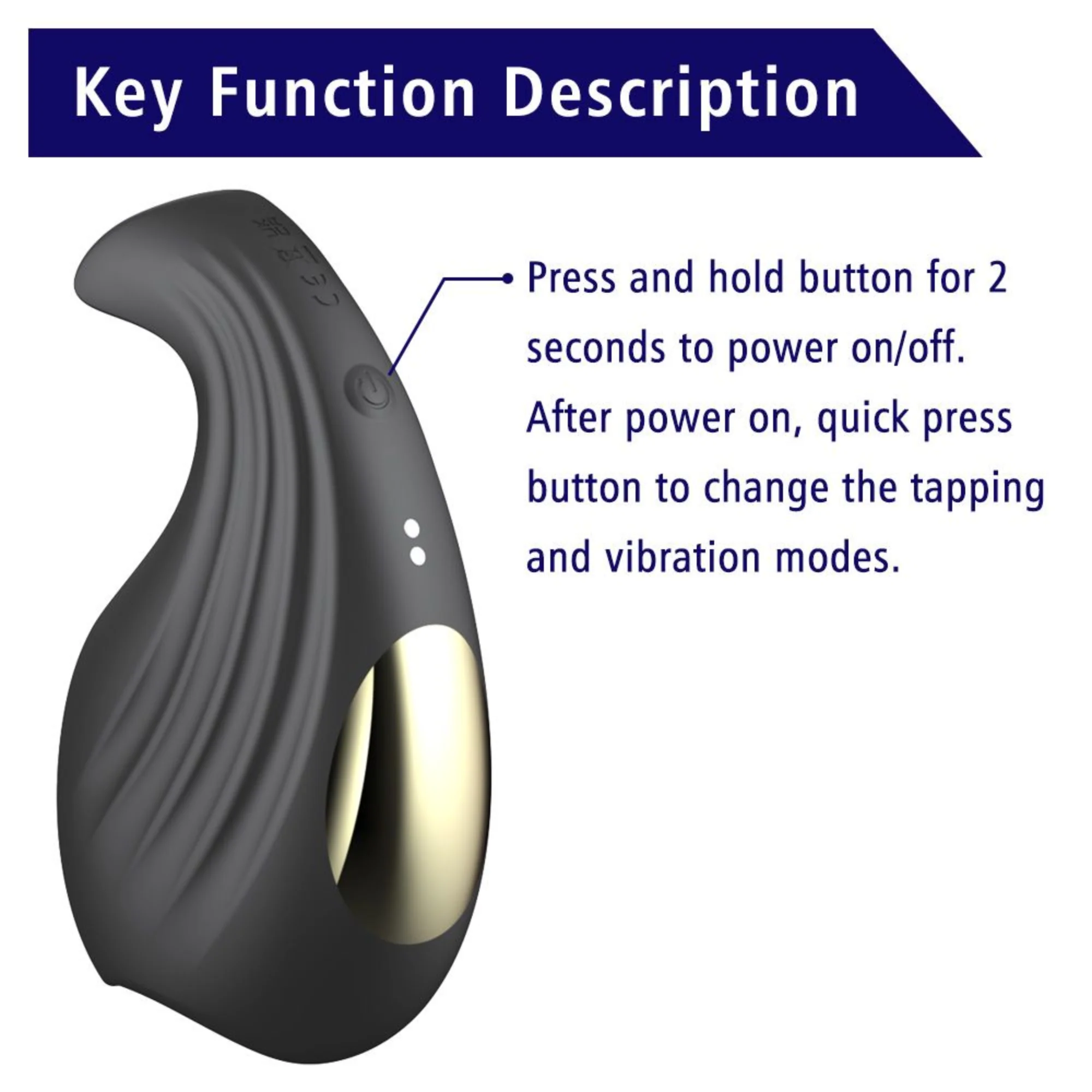 Flexible Silicone Cock Sleeve with Thumping F-Spot Tip