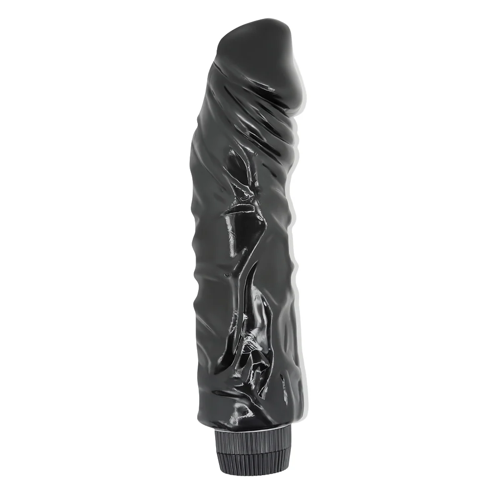 Huge 2 Inch X-Thick Vibrating Jelly Dildo for Vaginal and Anal Play