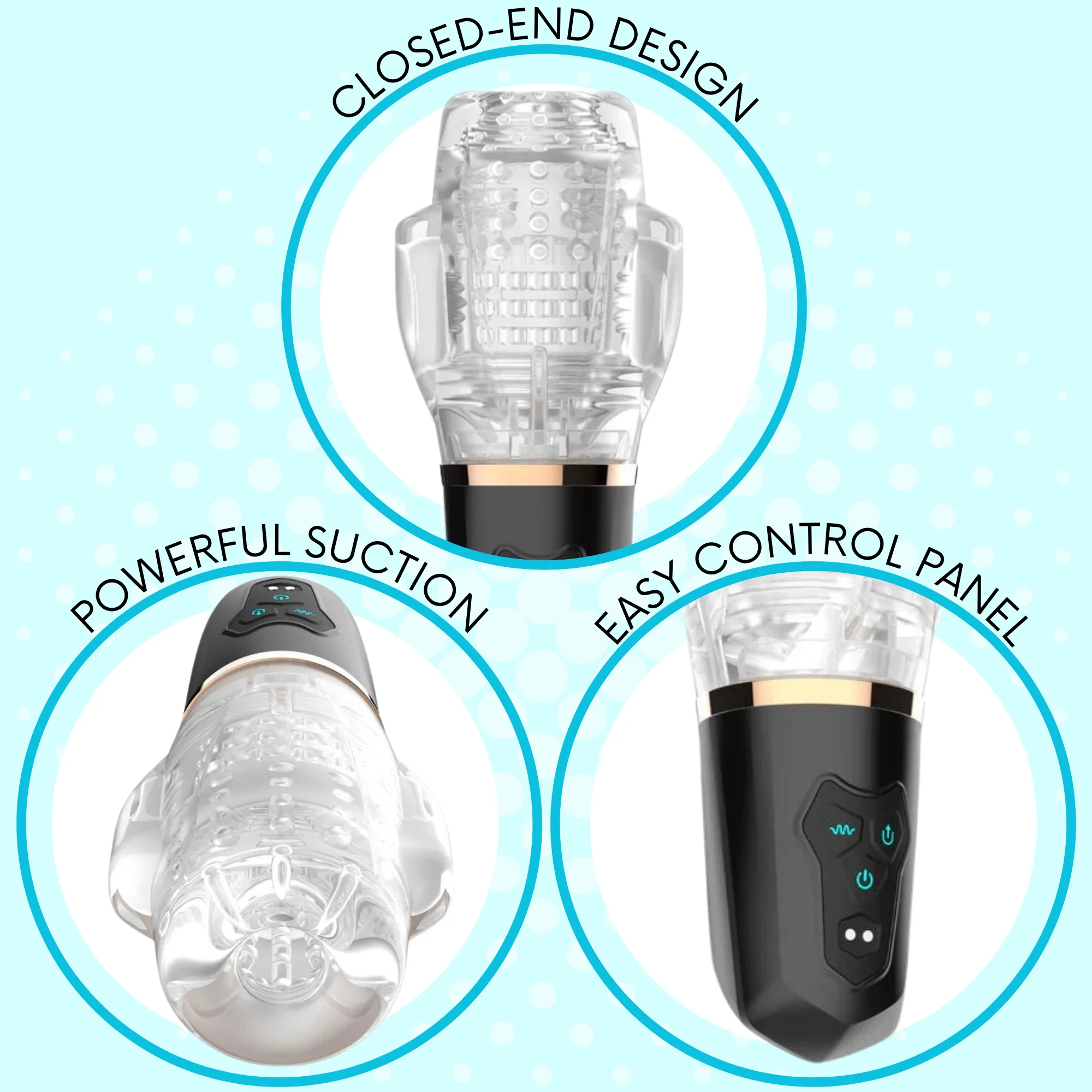 Turbo Blow Sucking and Vibrating Masturbator for Men