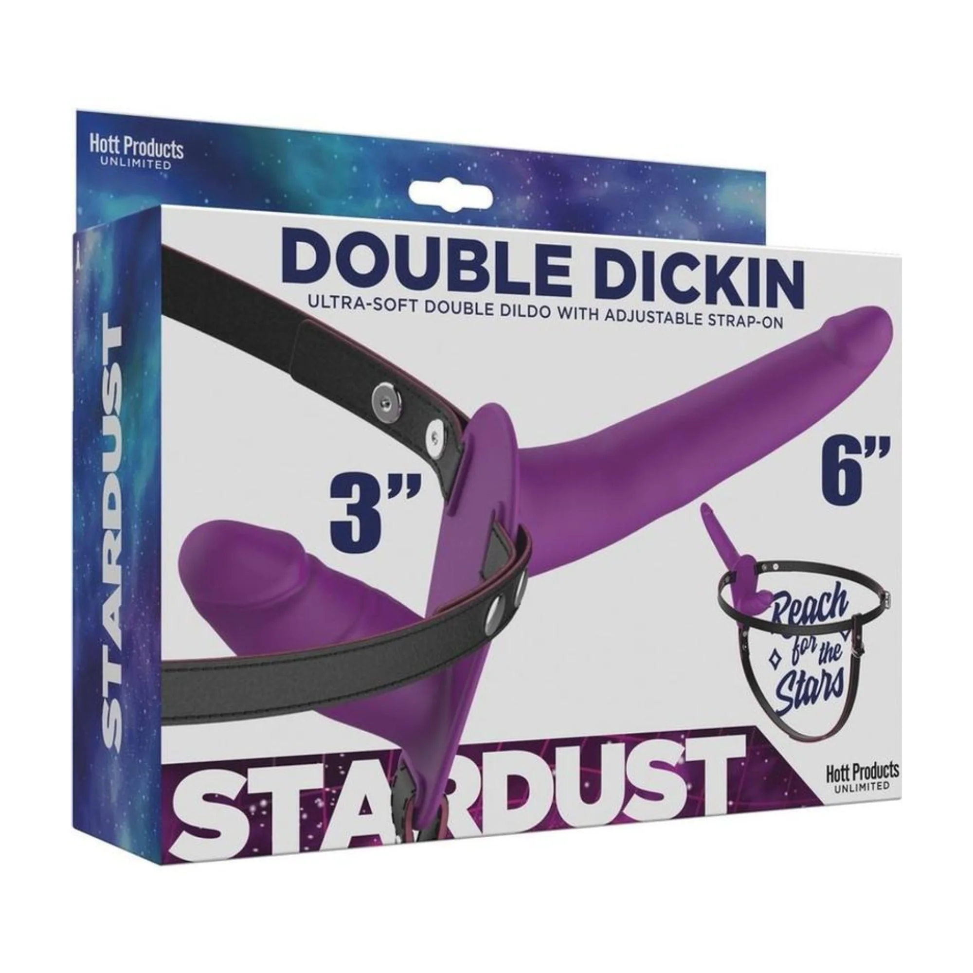 Double Dickin 硅胶双头假阳具穿戴带，女士专用