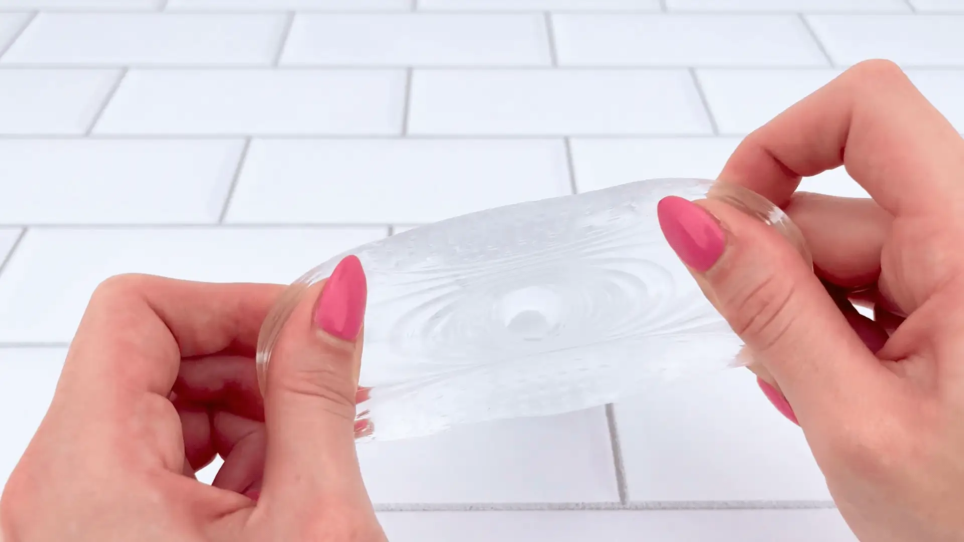 Super Stretchy Clear Ribbed Male Masturbator for Solo and Couples Play
