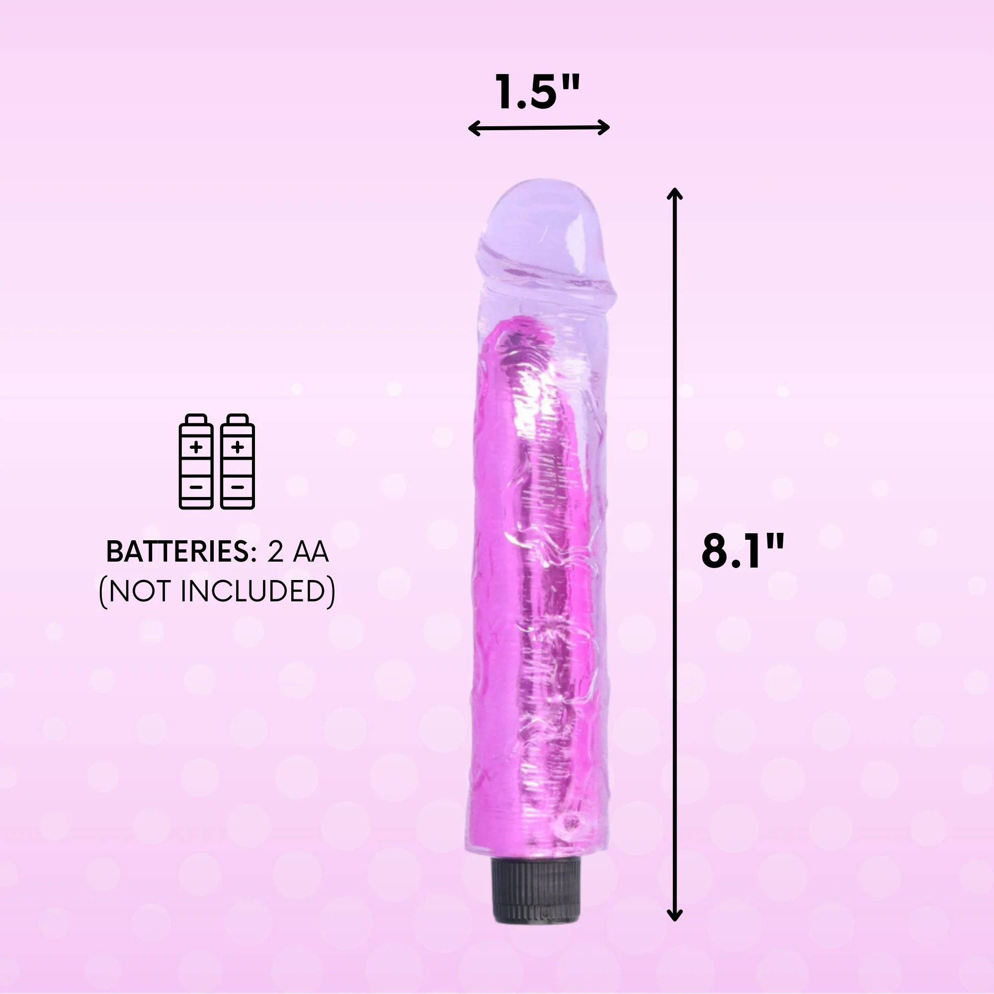 8 Inch Long Deep Penetration Vibrating Dildo for G-Spot Play