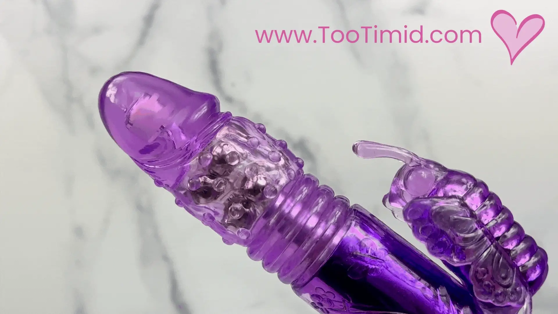Aura Butterfly Thrusting and Rotating Dual-Action Vibrator