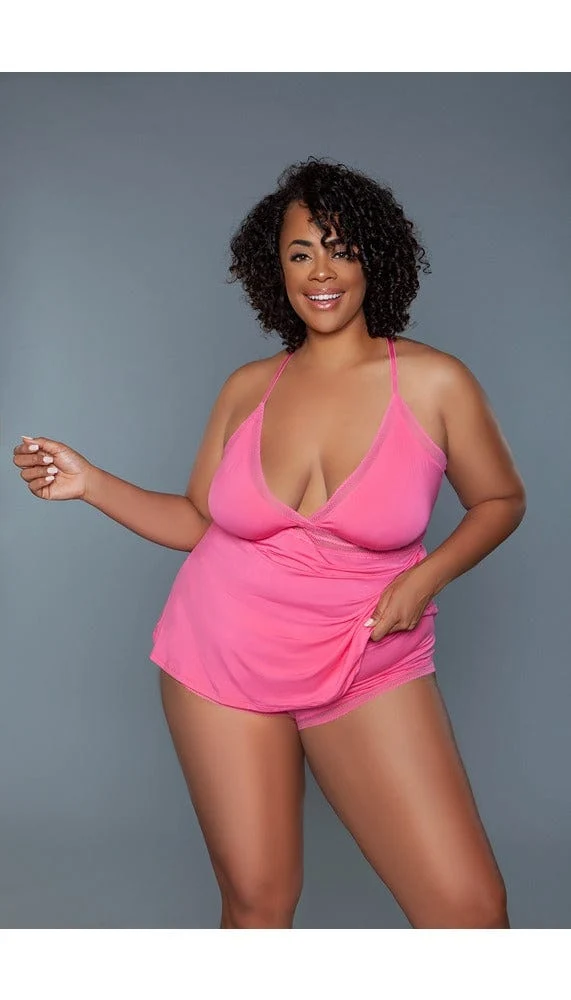 Piper V-Neck Cami Set with Bralette and Boyshorts