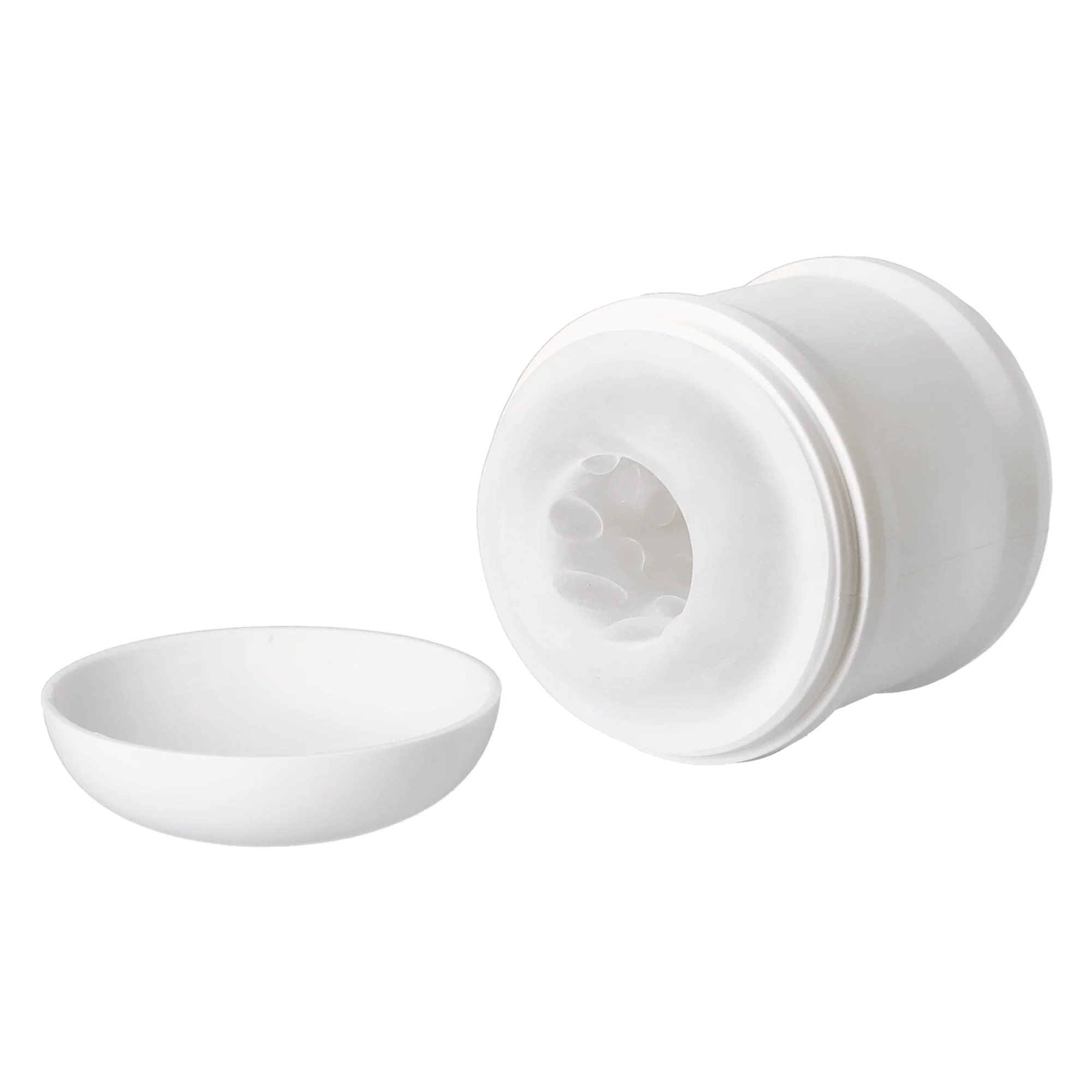 Open-Ended Vibrating Male Masturbator with Nubby Jelly Sleeve