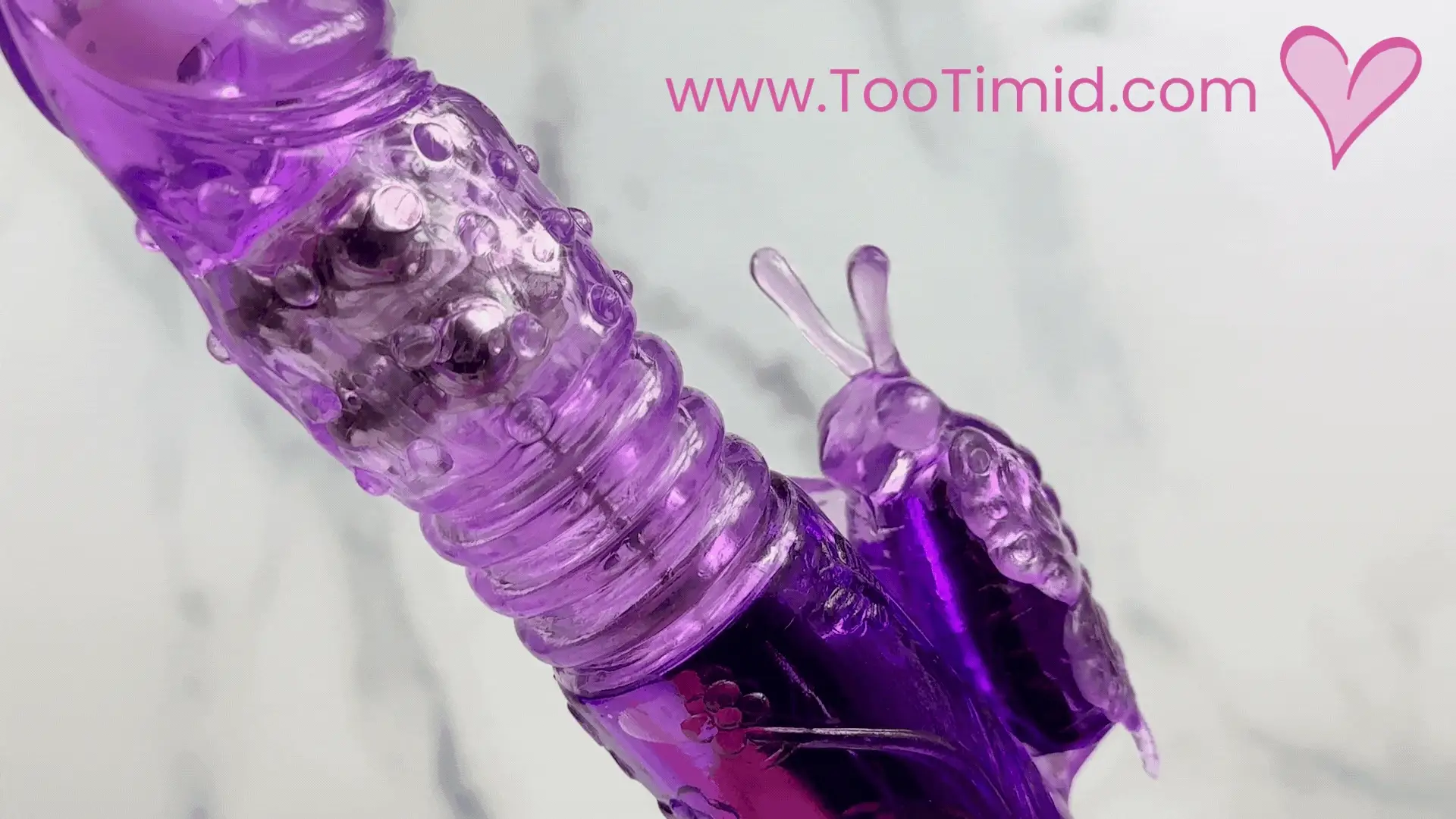 Aura Butterfly Thrusting and Rotating Dual-Action Vibrator