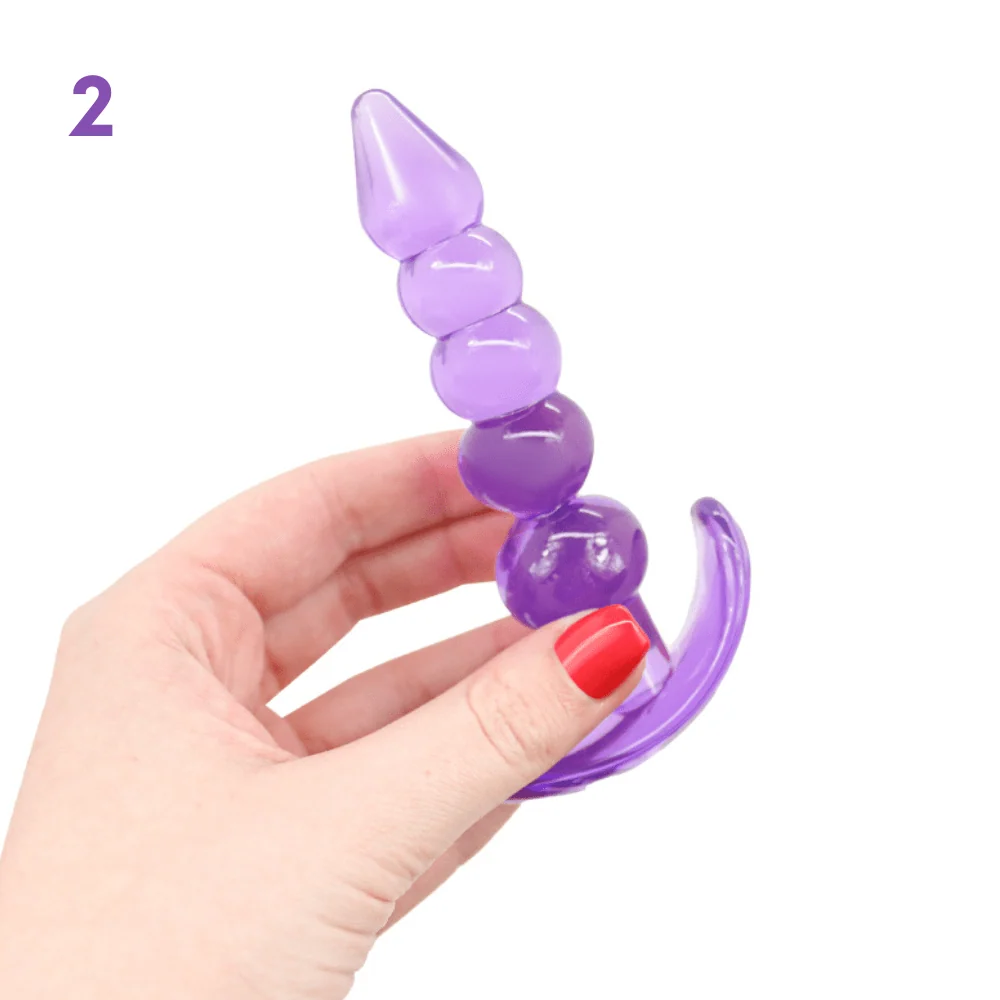 6-Piece Anal Plug Training Set for Beginners in TPE