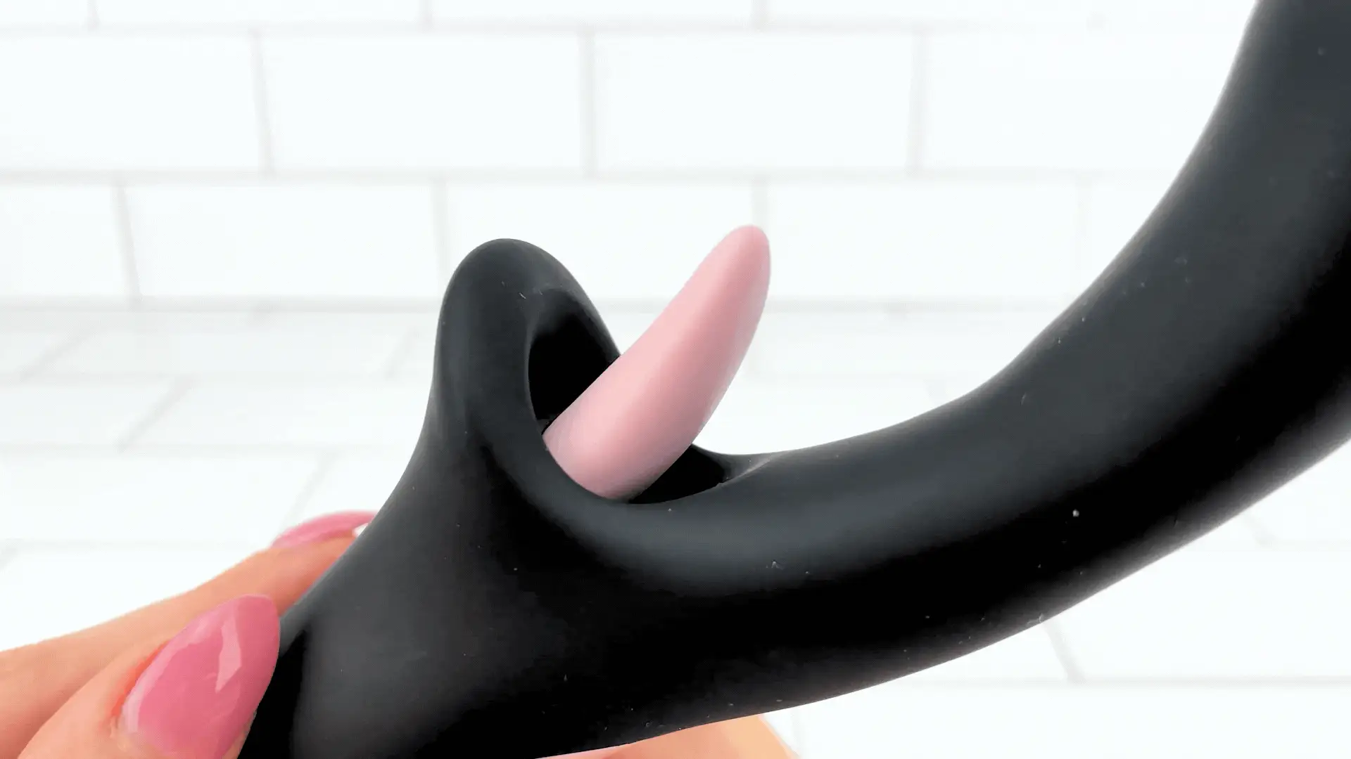 Thumping and Licking Silicone Rabbit Vibrator for G-Spot and Clitoral Pleasure
