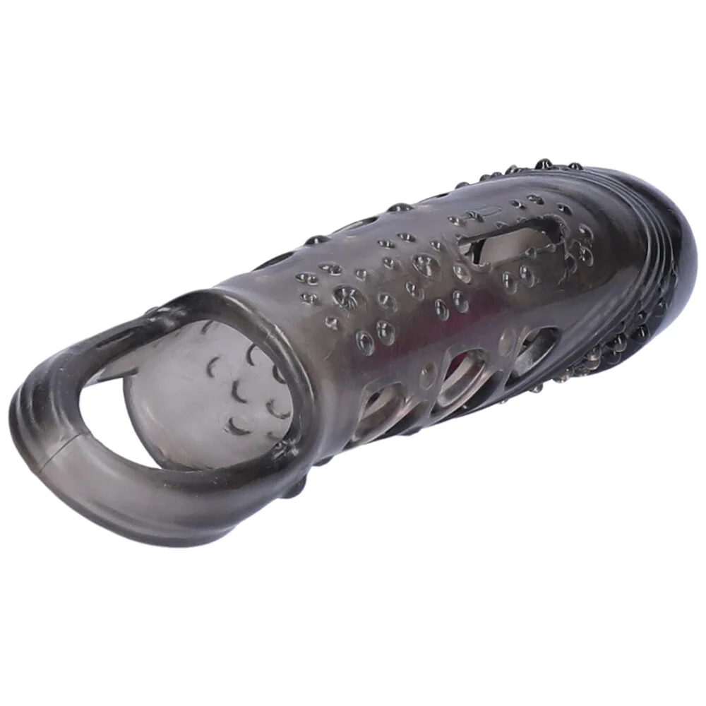Bumpy Vibrating Penis Extender with Ball Loop Adds 1 Inch