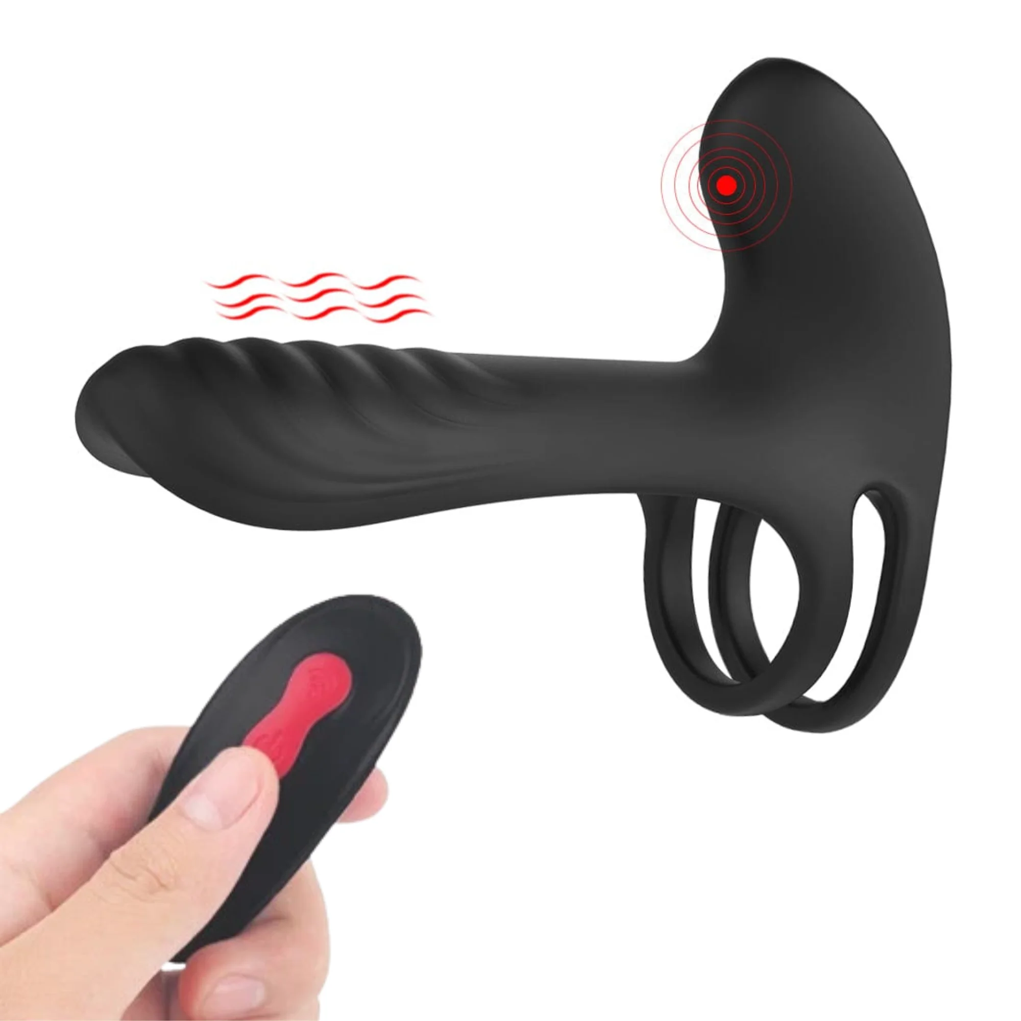 Meraki Wireless Vibrating Cock Ring with 9 Frequencies and USB Recharge