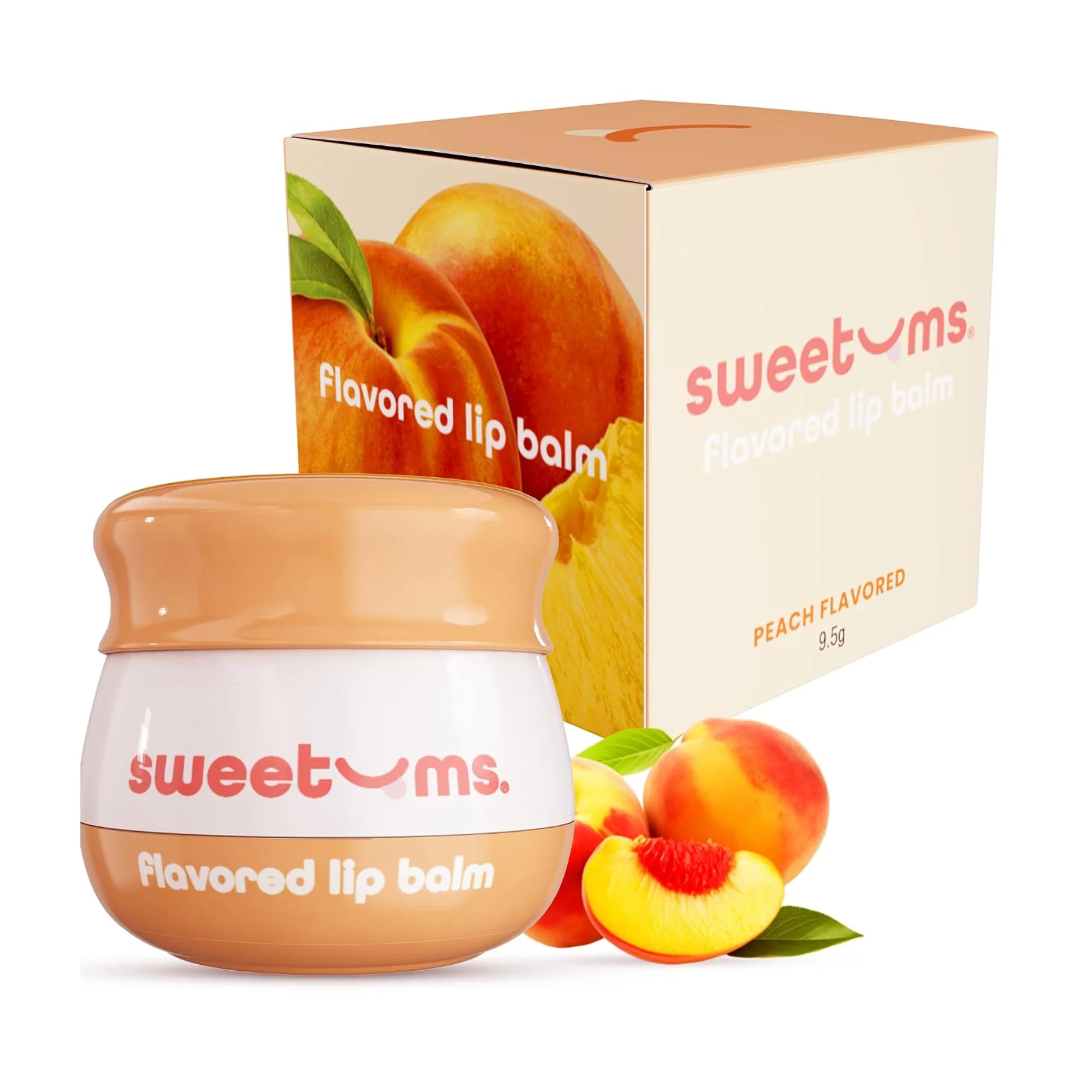 Sweetums Flavored Lip Balm in Peach, Vanilla and Sweet Cherry