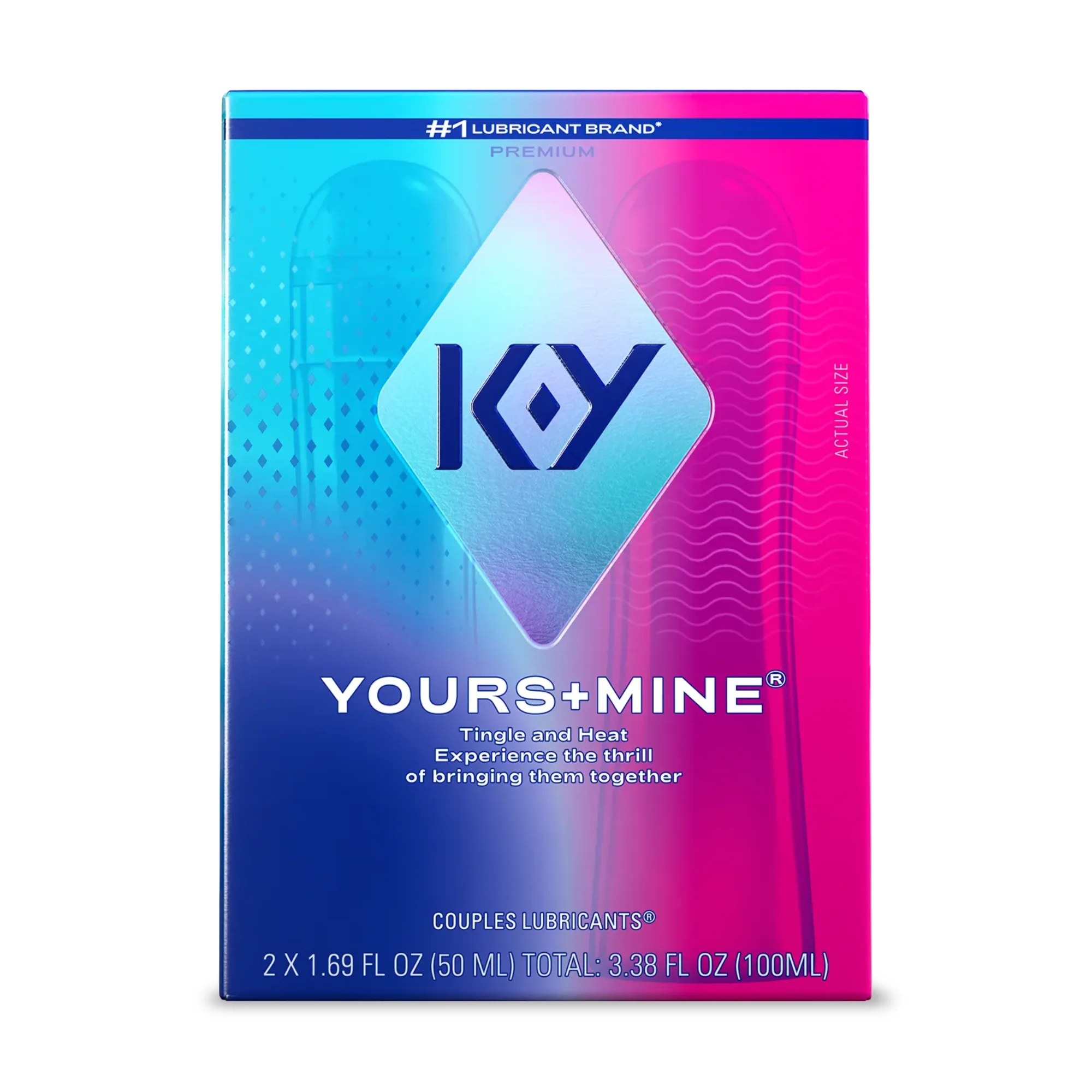 KY Yours and Mine 情侣润滑液套装，含温热与刺麻配方