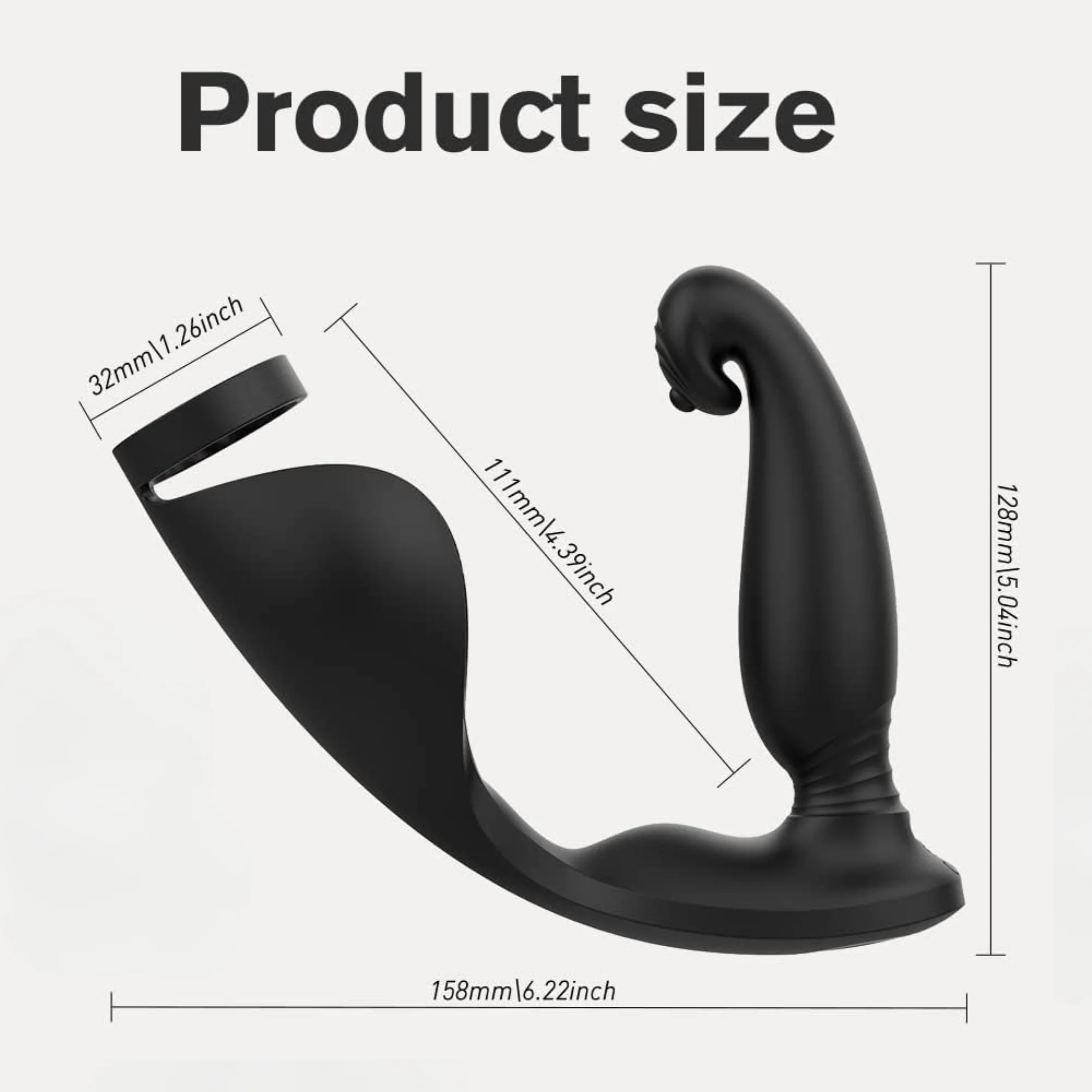 Triple Stimulation Cock Ring -  Stay Harder While Vibes Hit Your P-Spot, Balls & Taint!