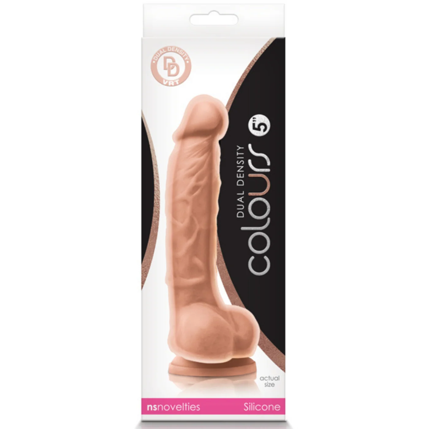 Colours Dual Density 5 Inch Silicone Suction Cup Dildo