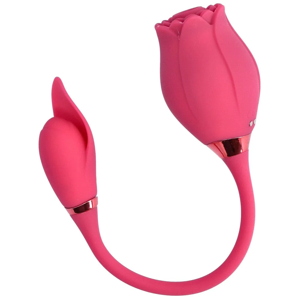 Dual-Action Fluttering Air Pulse Clit Stimulator for Solo and Partner Play