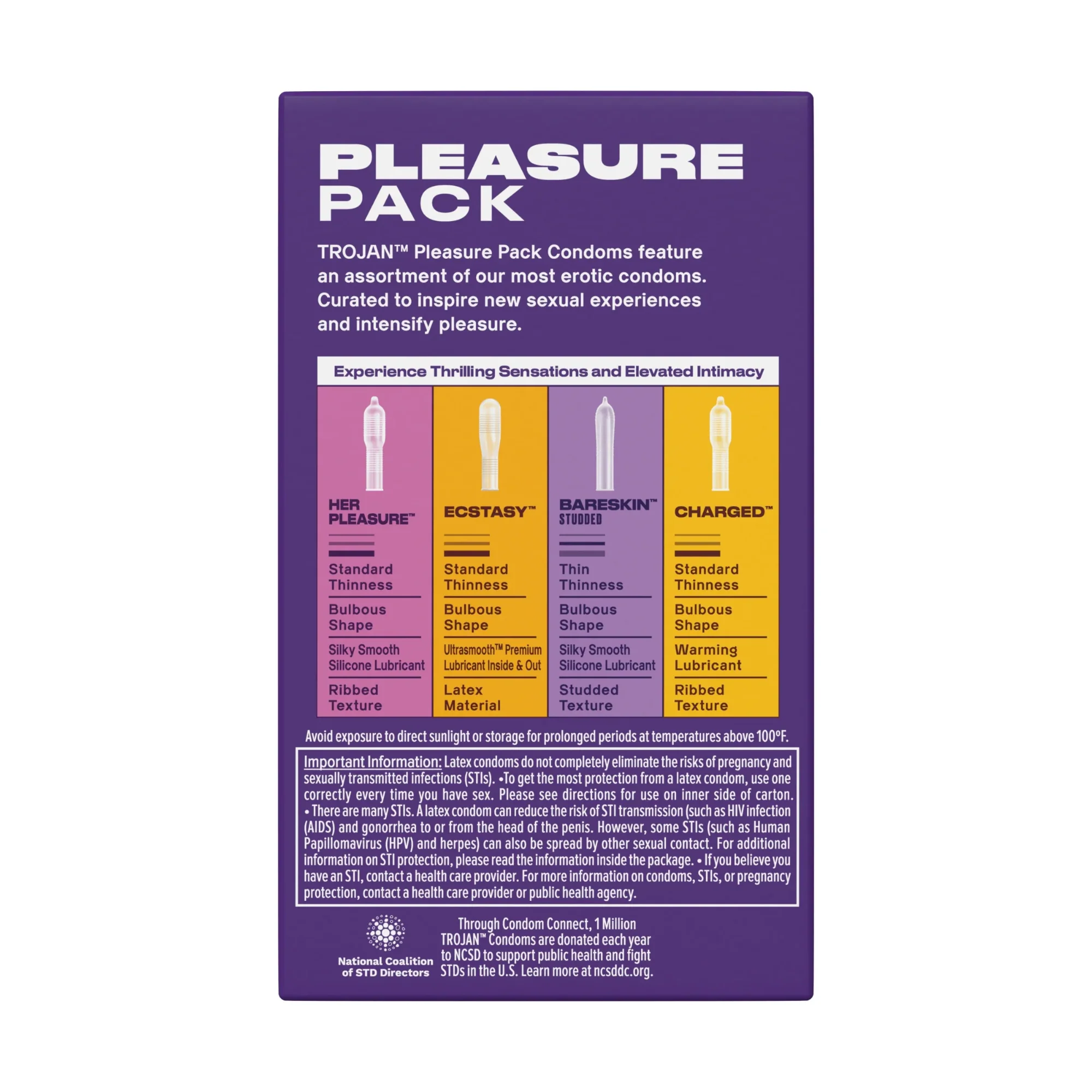 Trojan Pleasure Pack 避孕套 - 12只装
