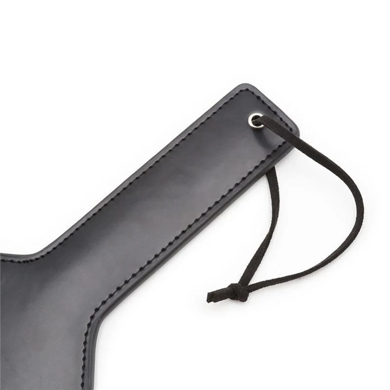 Leather Spiked Spanking Paddle with Two-Sided Design for Kinky Couples
