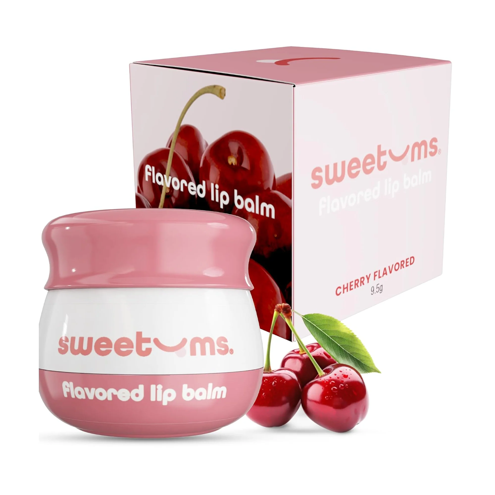 Sweetums Flavored Lip Balm in Peach, Vanilla and Sweet Cherry