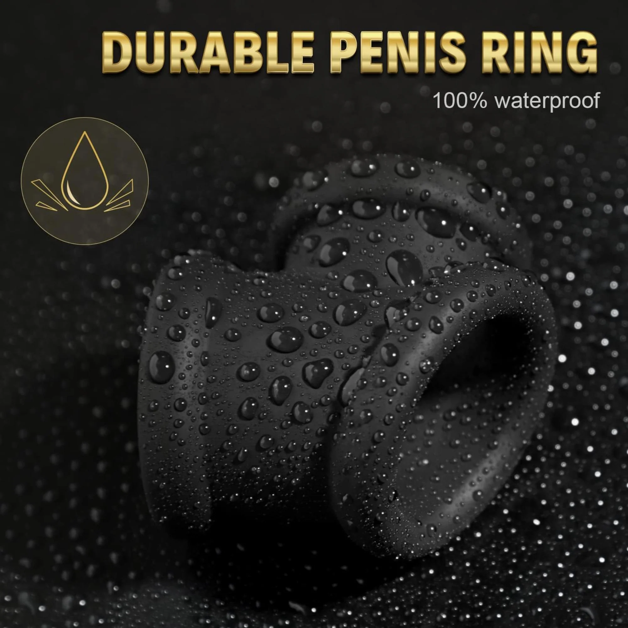 Constriction Cock Ring & Ball Stretcher - Dual Rings for Firmer Erections
