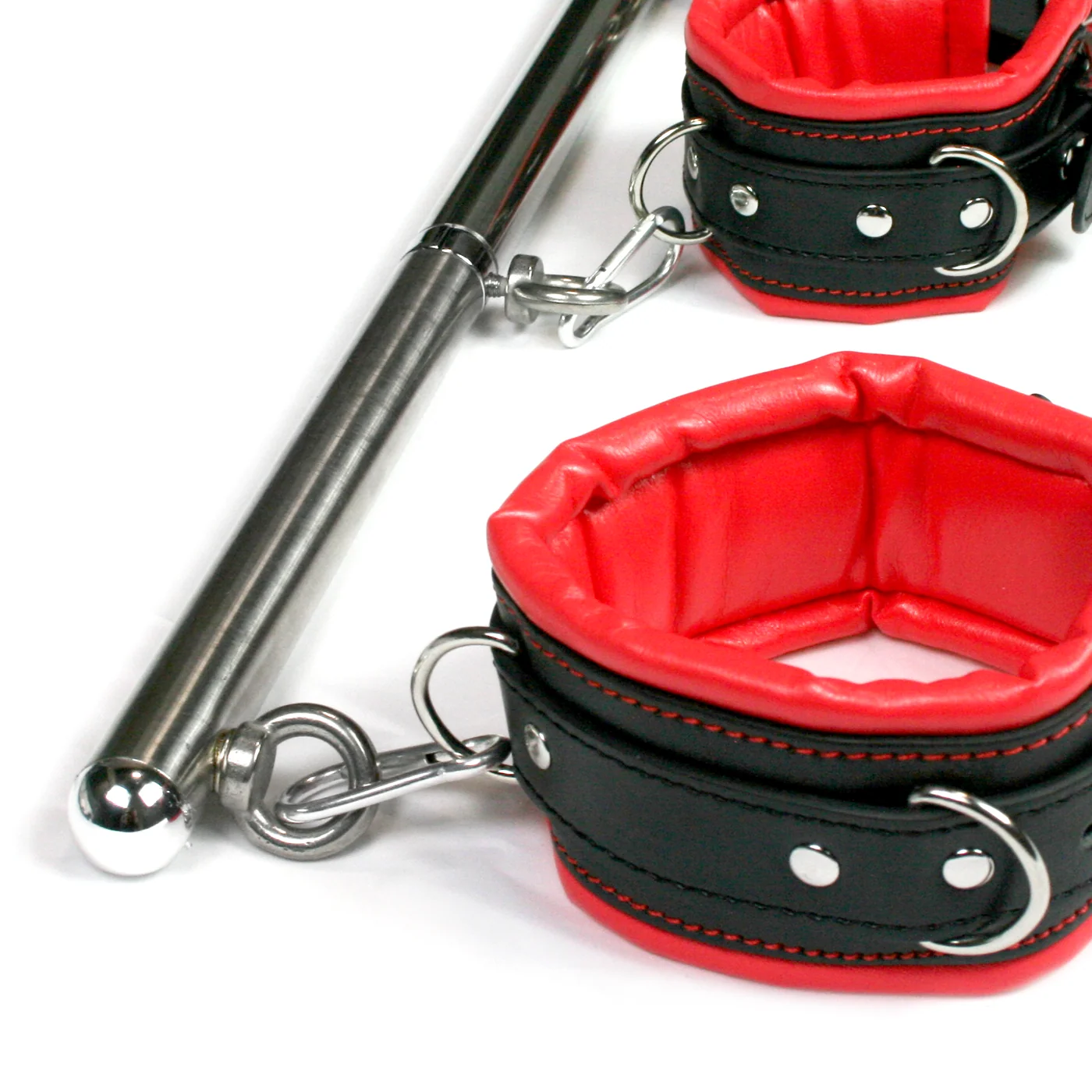 Expandable Bondage Spreader Bar and Cuff Set for Couples