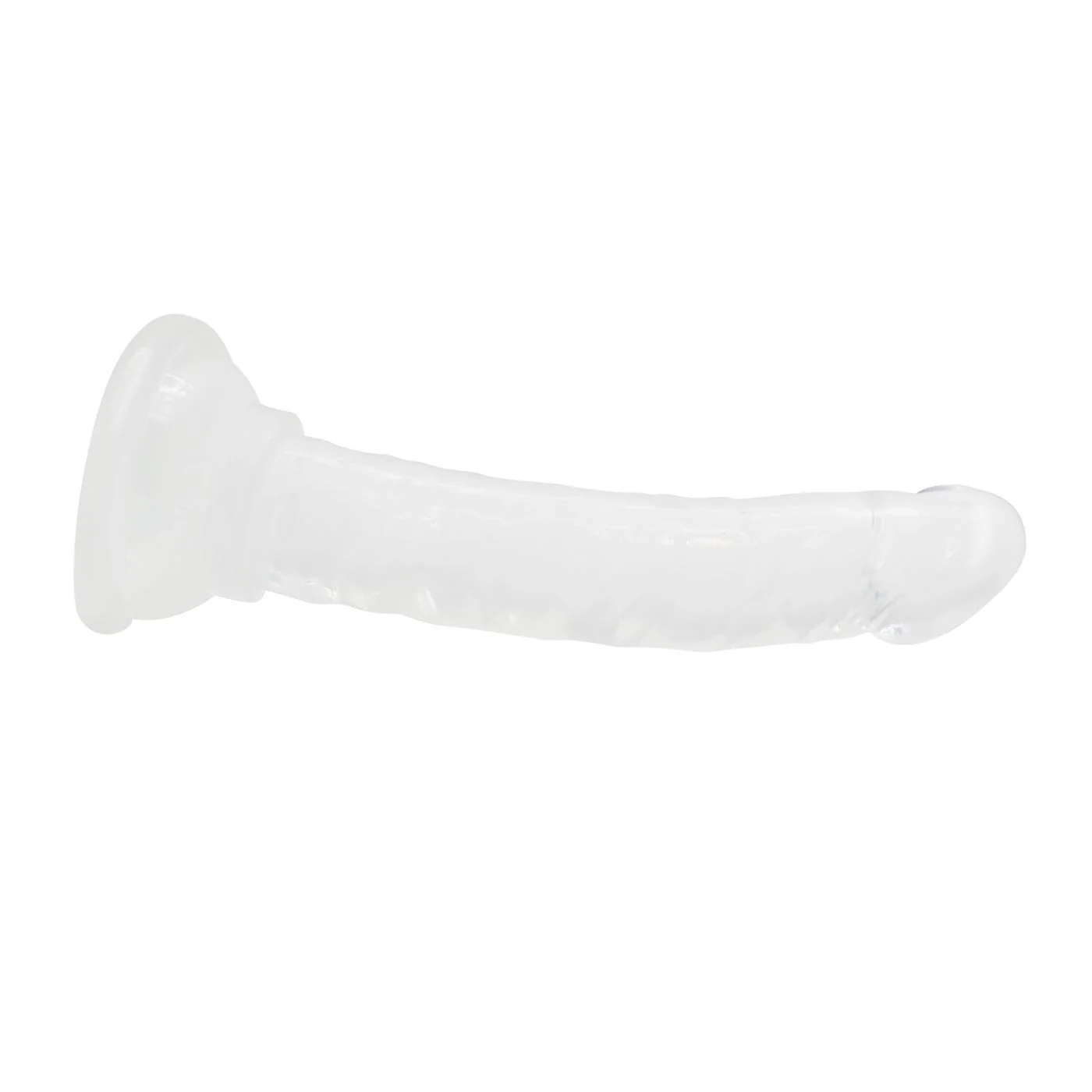 Beginner's 5 Inch Clear Jelly Dildo With Suction Cup Base