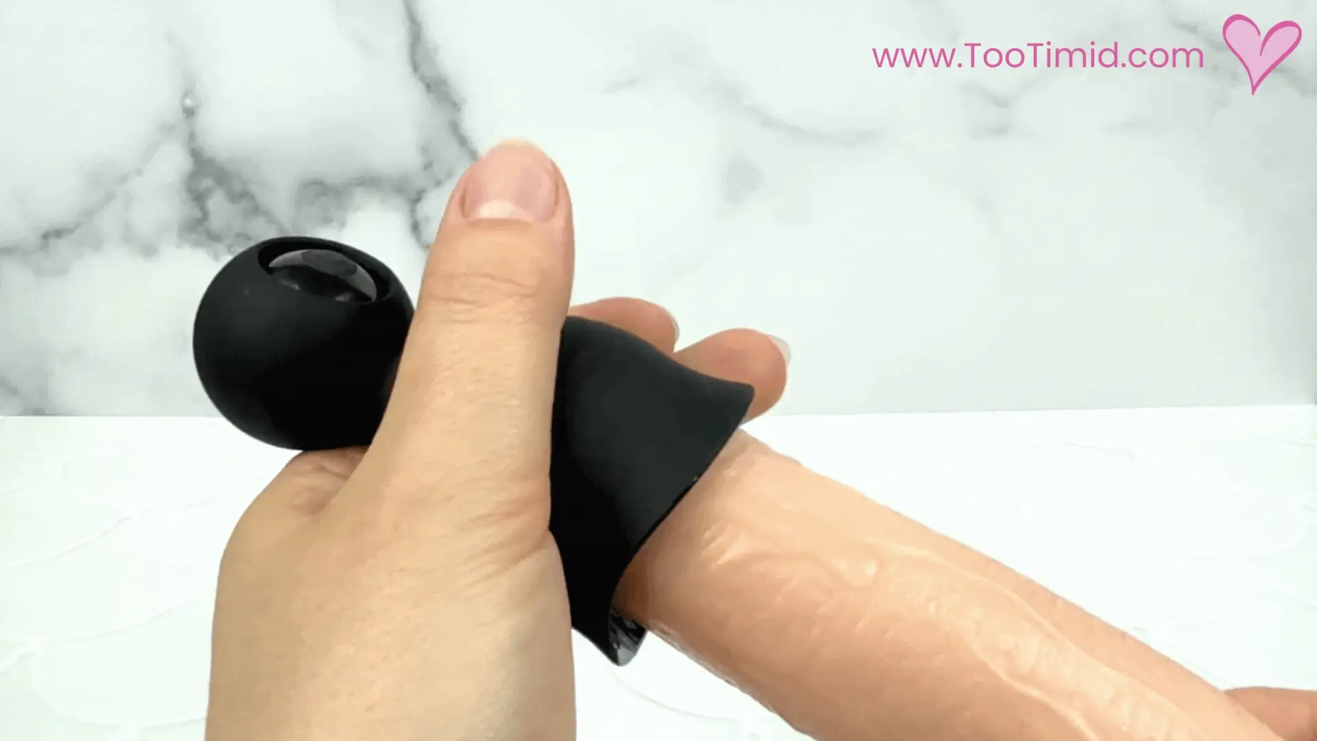 Eros Penis Head Massager with 9 Vibration Modes and Textured Sleeve