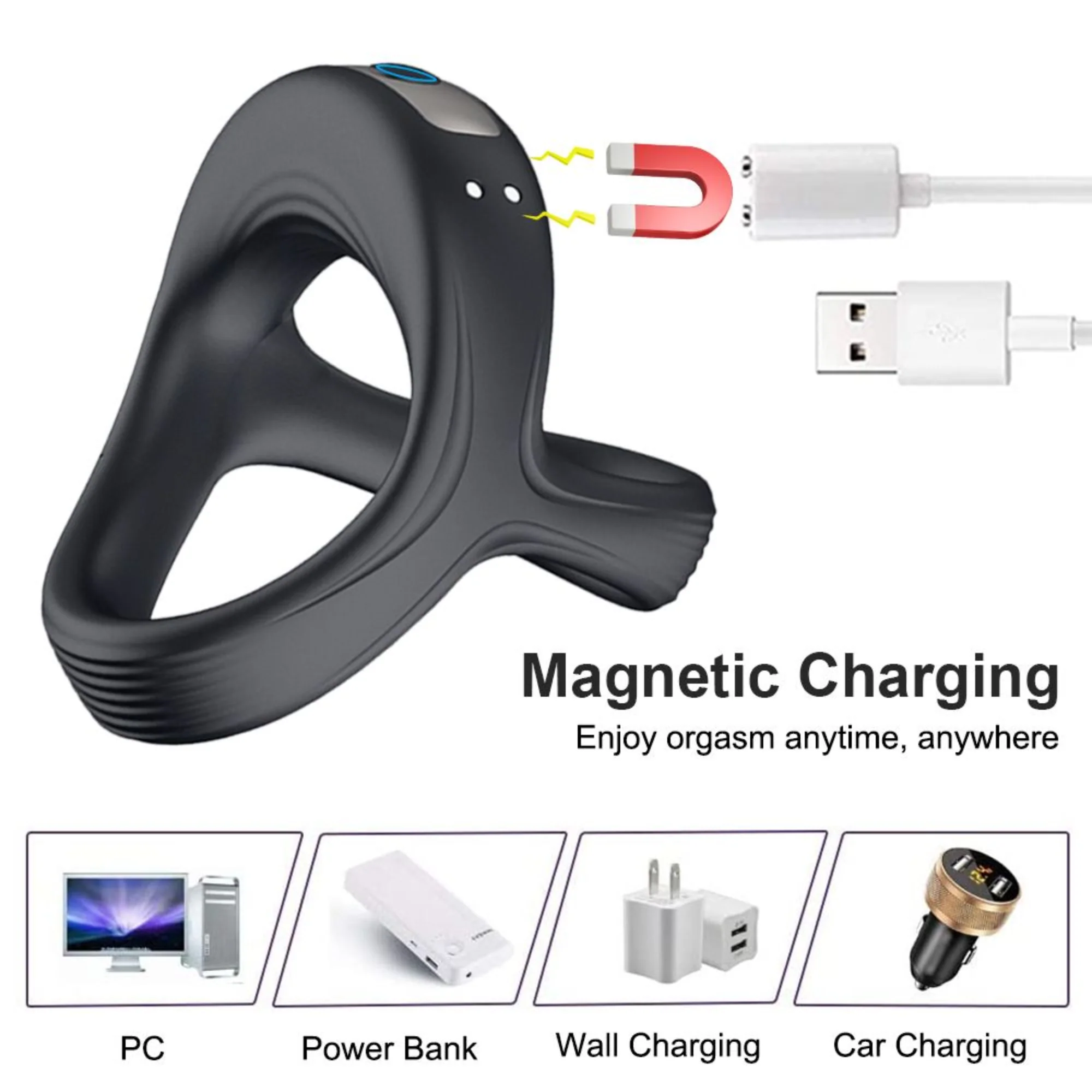 Vibrating Dual Cock Ring - Enhance Your Stamina & Amplify Your 'O's!