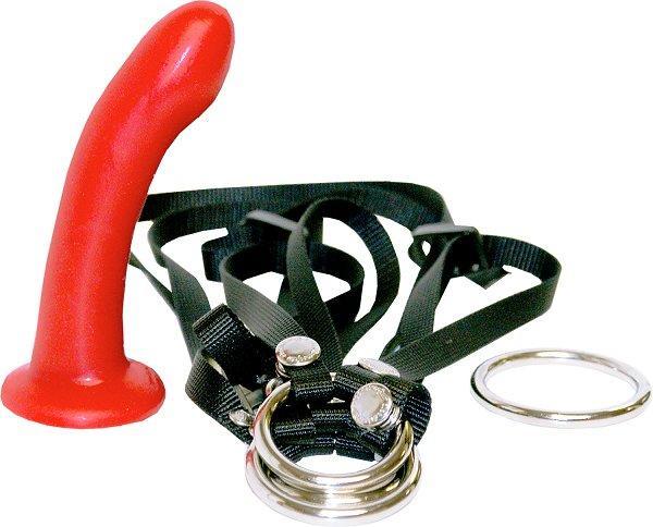 Menage A Trios Double Penetration Harness and Dildo Set by Sportsheets
