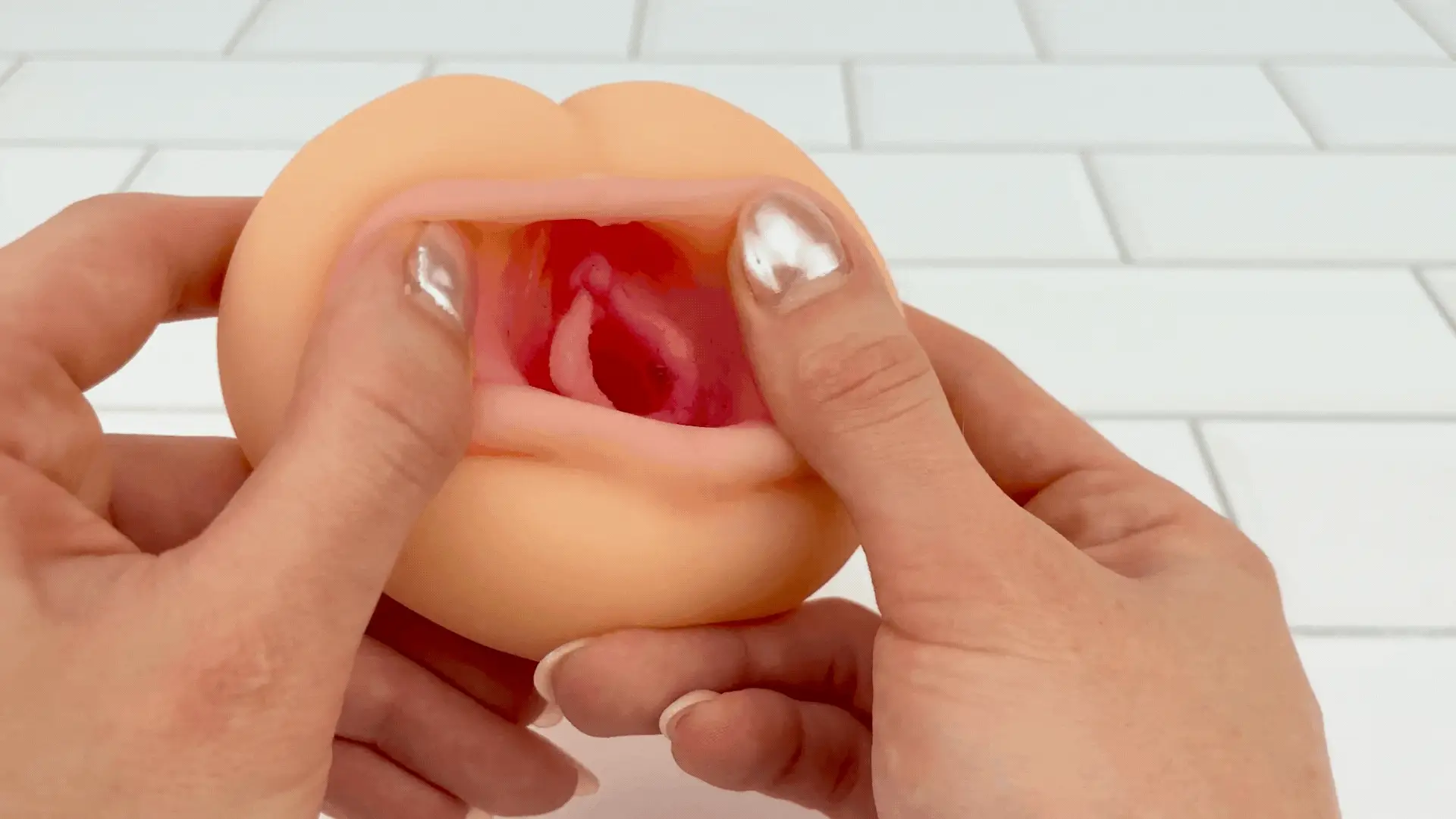 Real Feel Pussy Stroker With Tight Tunnel and Closed-End Suction
