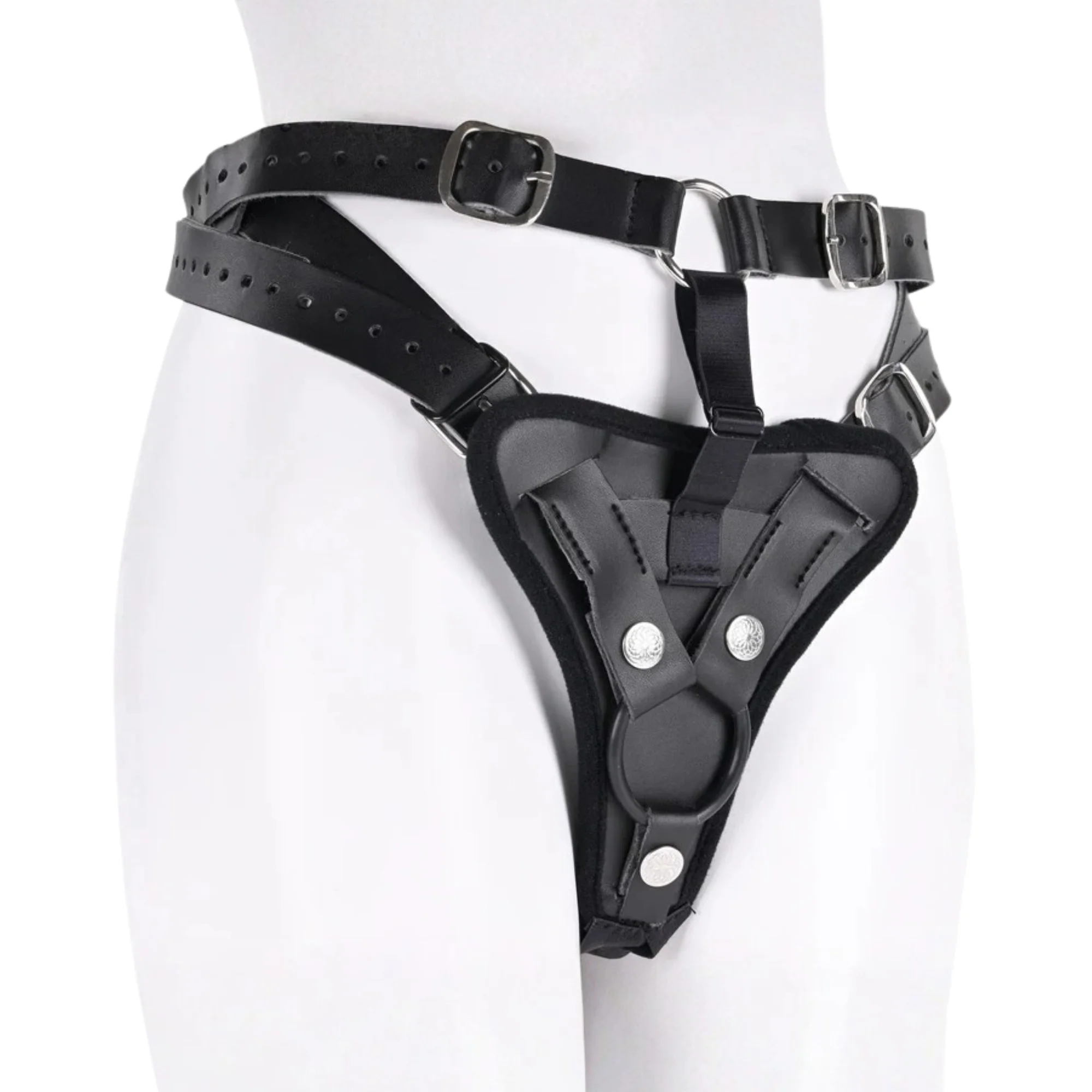 Sportsheets Aurora High Waisted Strap-On Harness for Couples Play