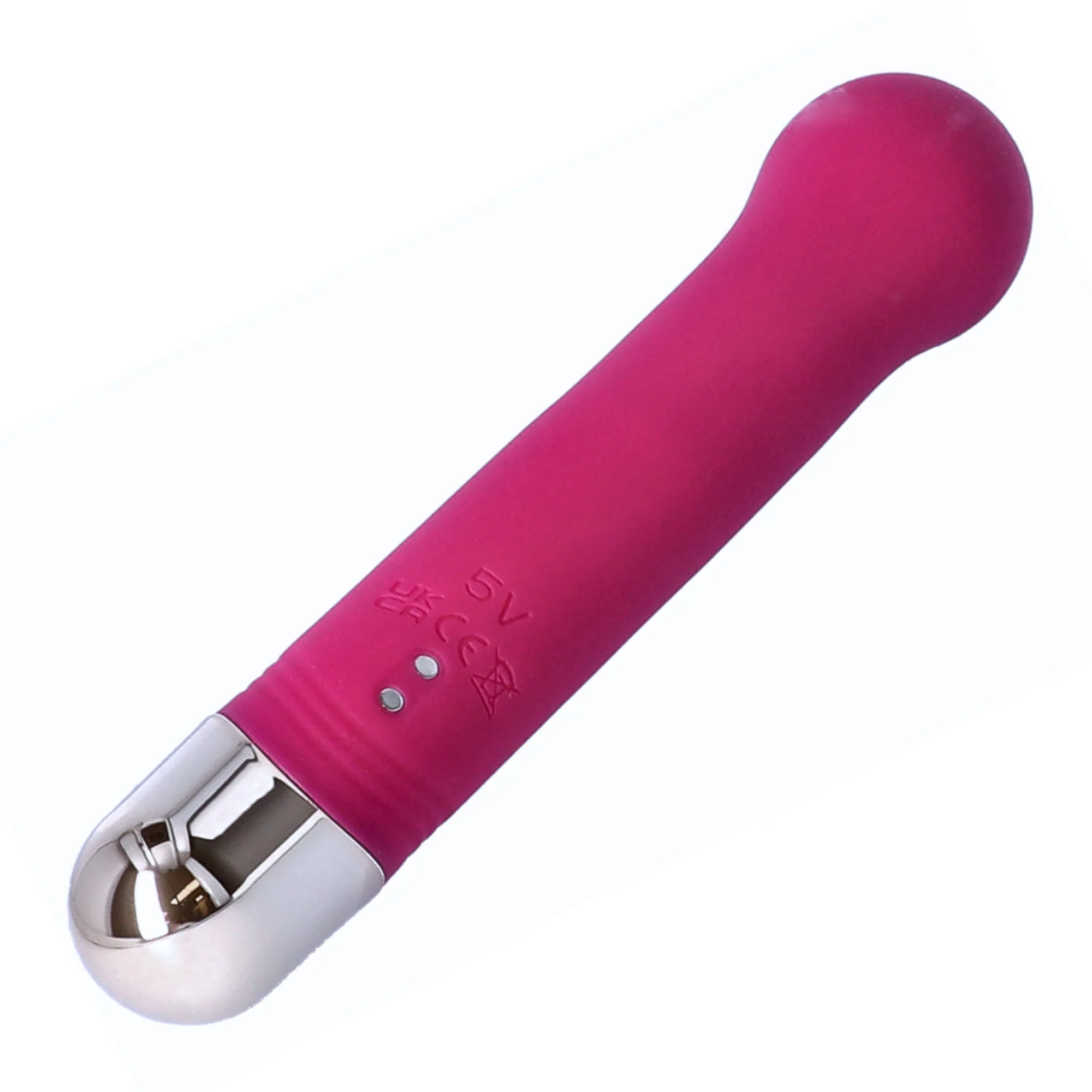 Krivka Silicone Power G-Spot Massager with Bulbed Tip and 9 Frequencies
