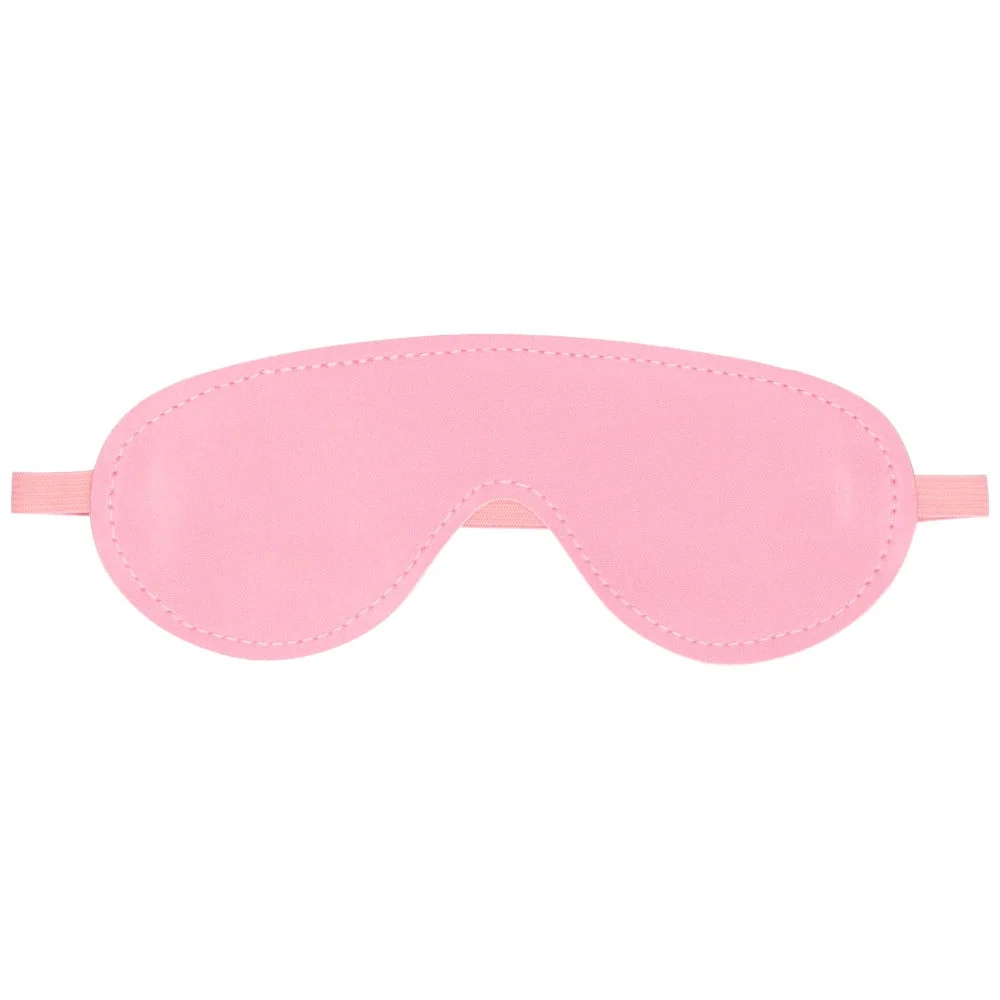 Sexy Faux Leather Bondage Blindfold, One Size Fits Most