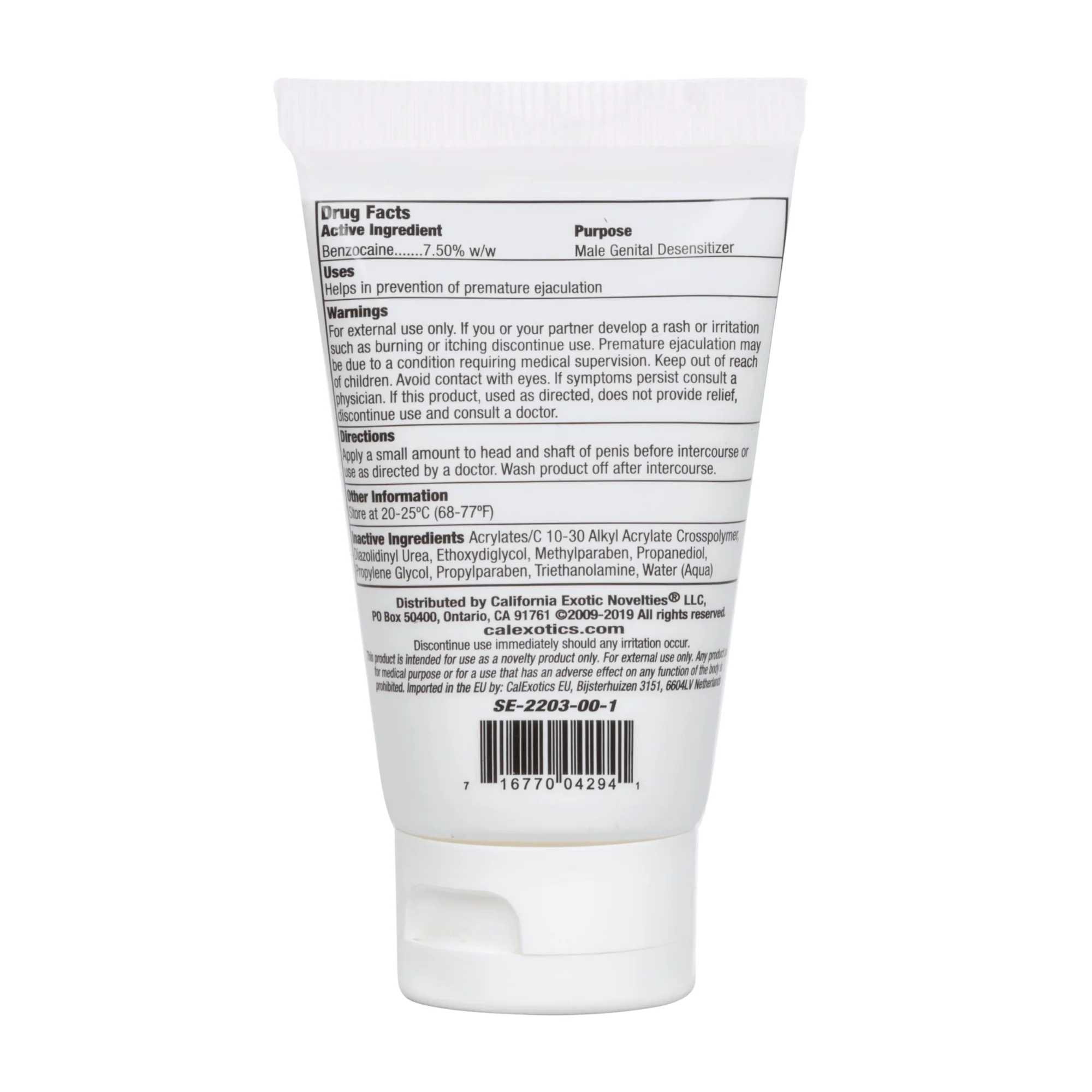 California Exotics Optimum Rock Hard Desensitizing Cream, Maximum Strength