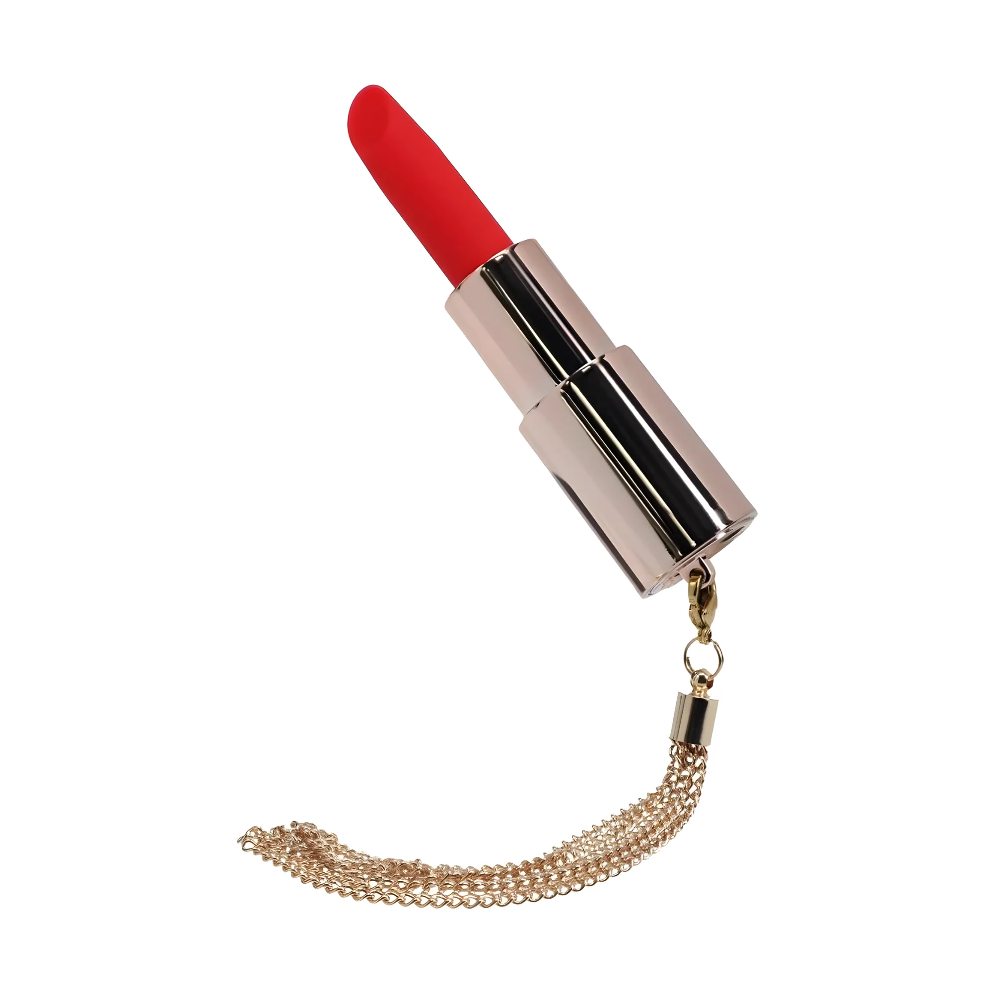 Loveline Rechargeable Lipstick Vibrator with Interchangeable Tips - Candy