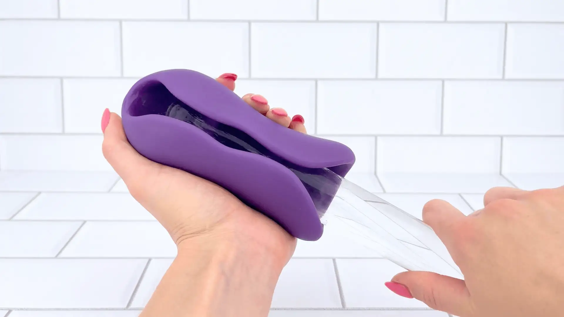 Ribbed Intensifying Hand Job Stroker Aide for Male Masturbation