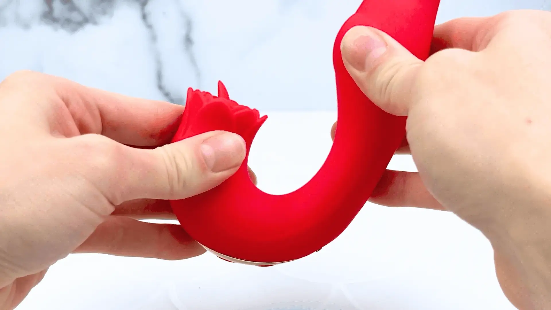 Twirling Tongue Tease - Silicone Rotating G-Spot Vibe & Clit Licking Rose