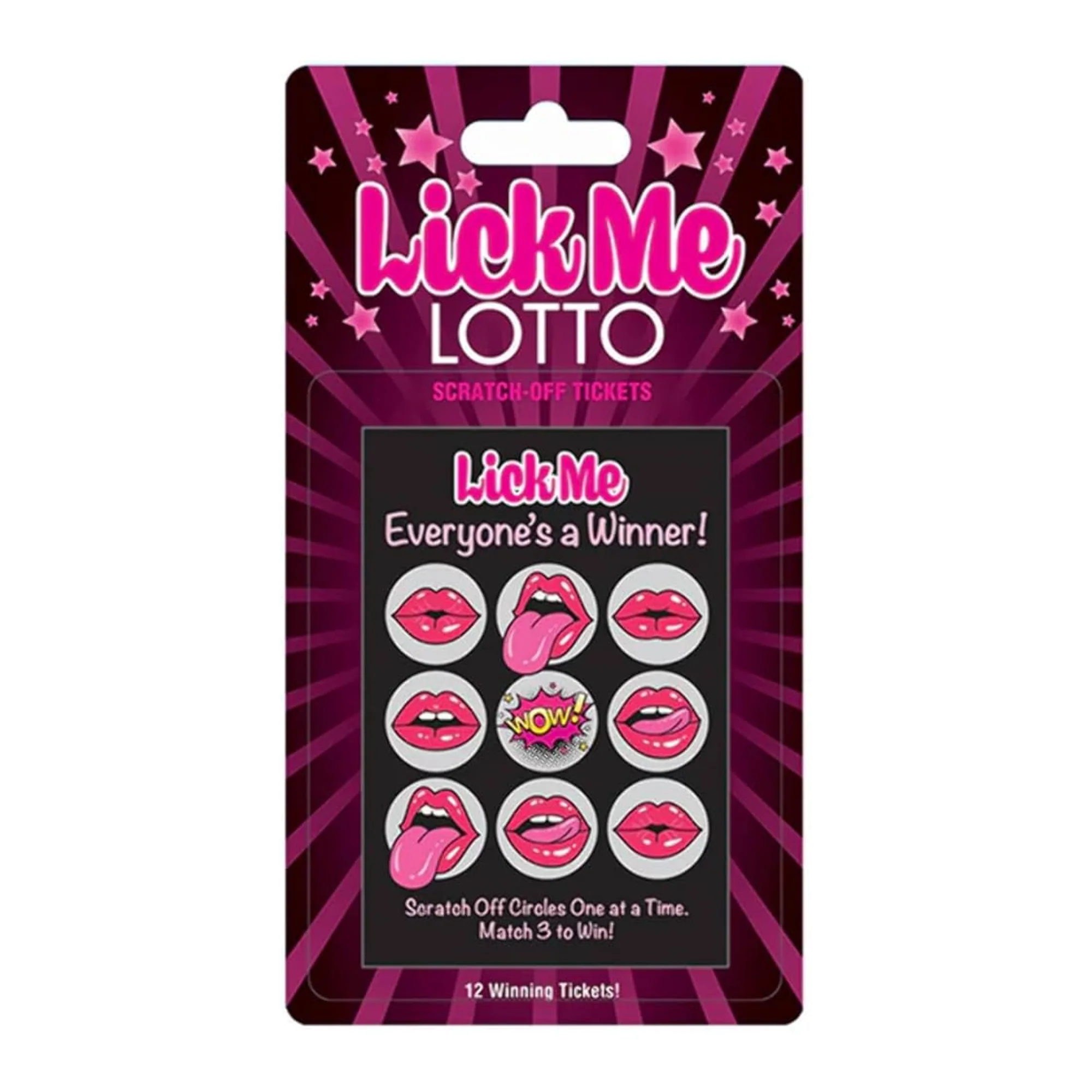 Lick Me Lotto Scratch Off Tickets for Oral Play