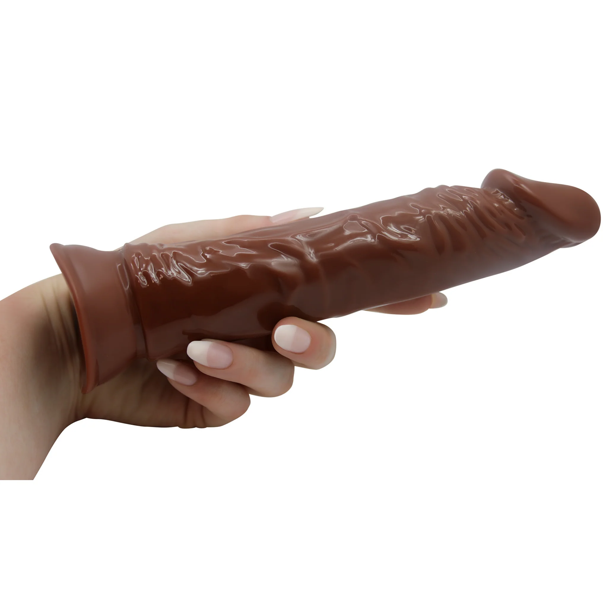 Rideable 8 Inch Jelly Suction Cup Dildo for Hands-Free Masturbation