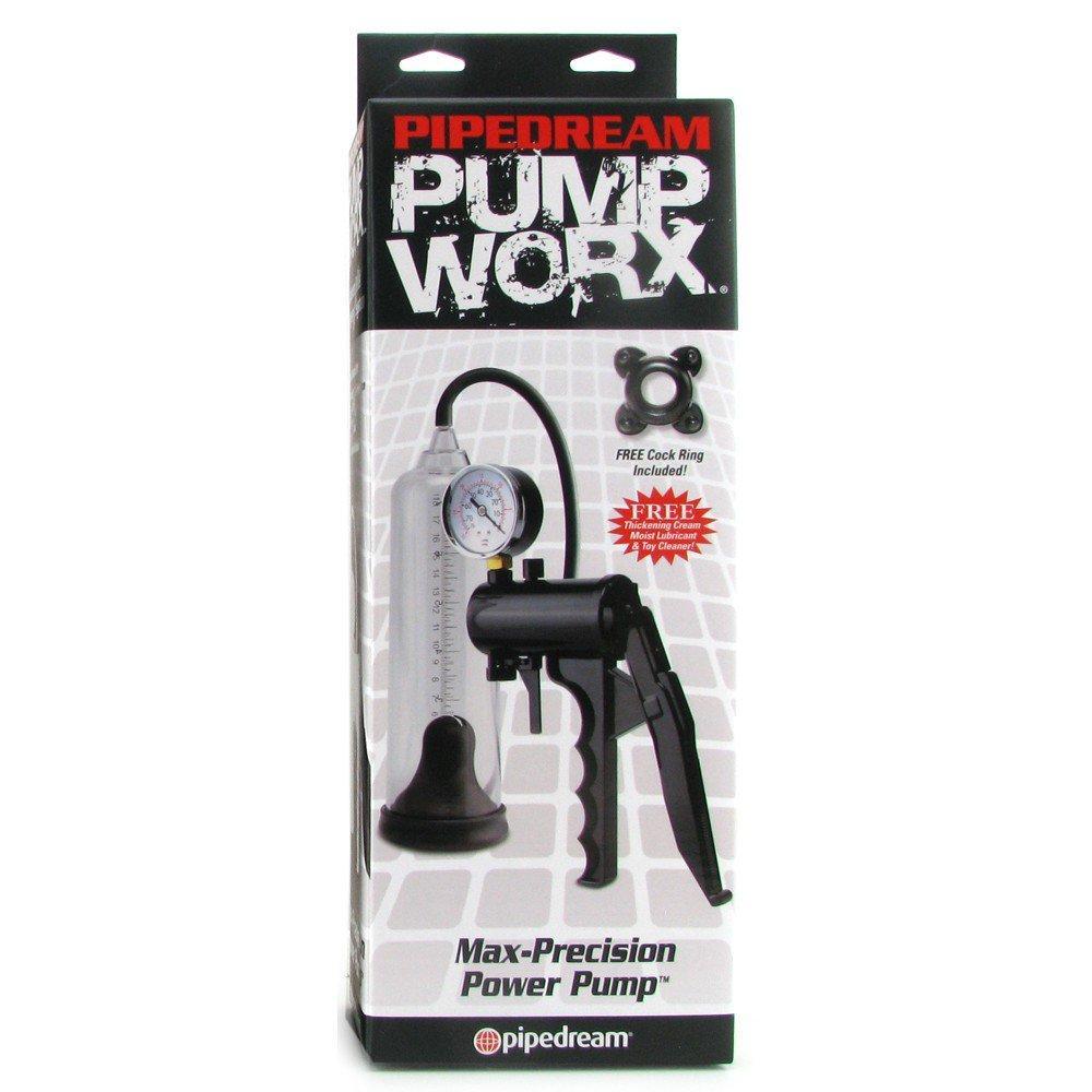 Pump Worx Max Precision Power Pump with Pistol Grip and Pressure Gauge